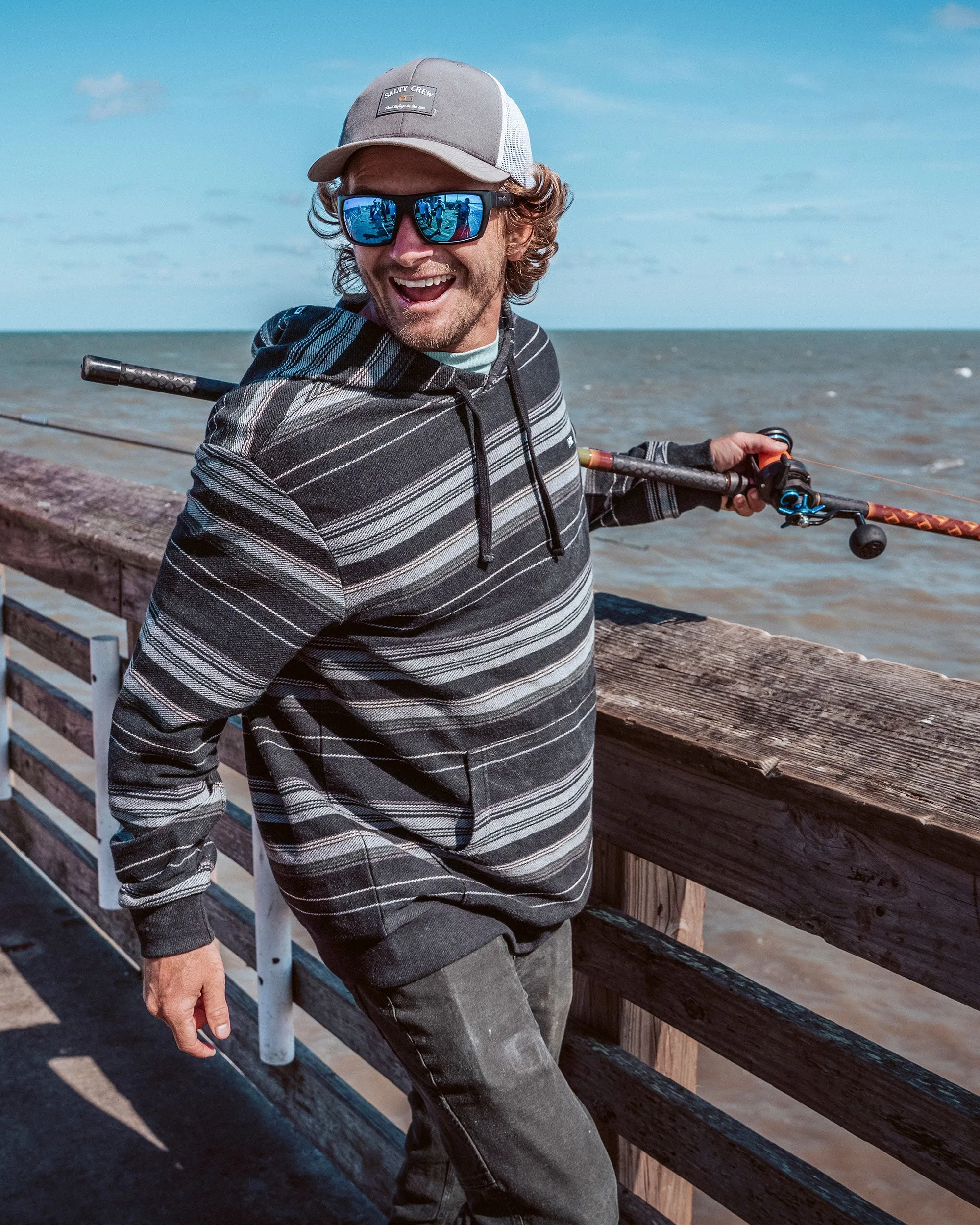 Crewser Fleece Hoodie - Black sold by Salty Crew product image thumbnail 5