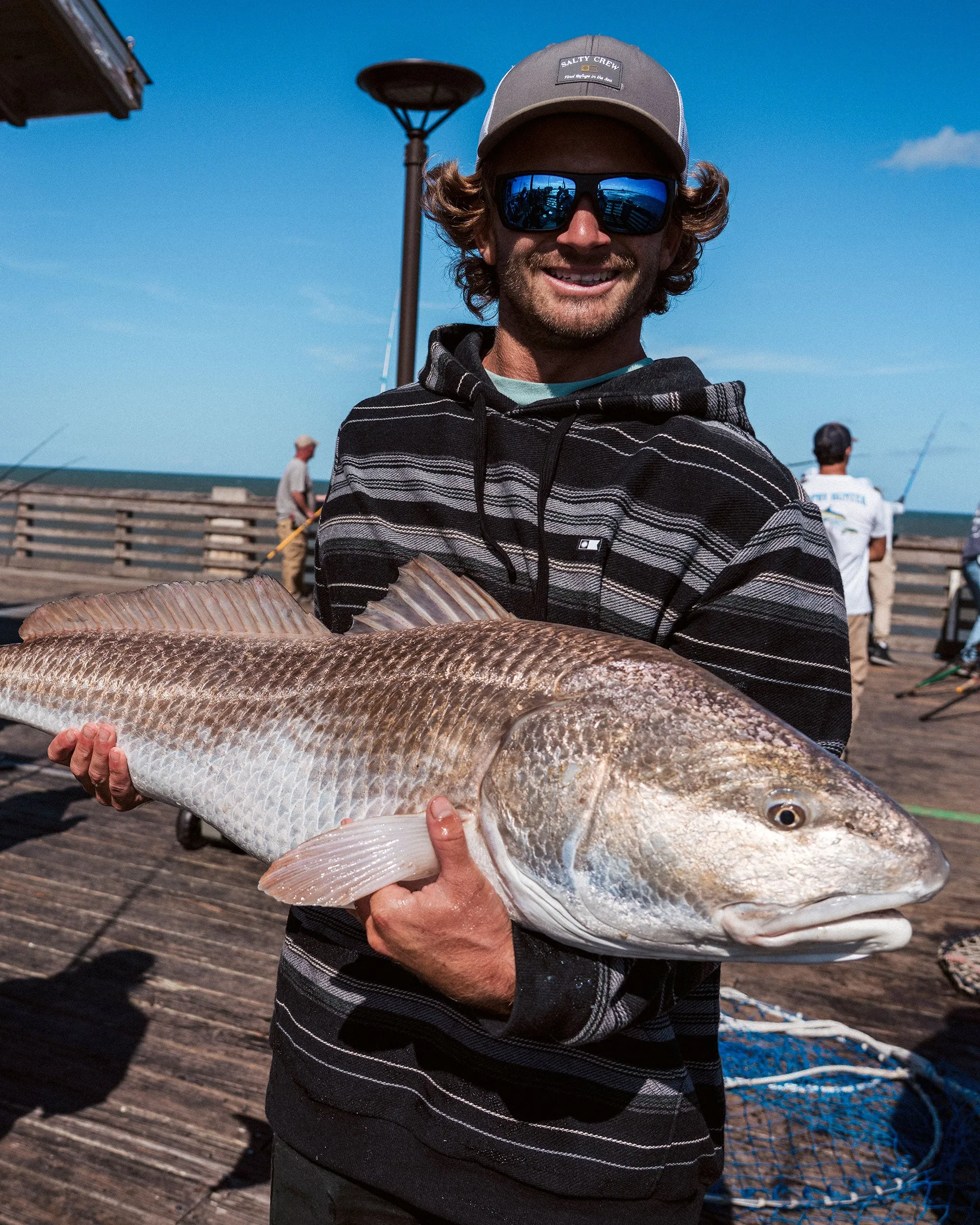 Crewser Fleece Hoodie - Black sold by Salty Crew product image thumbnail 3