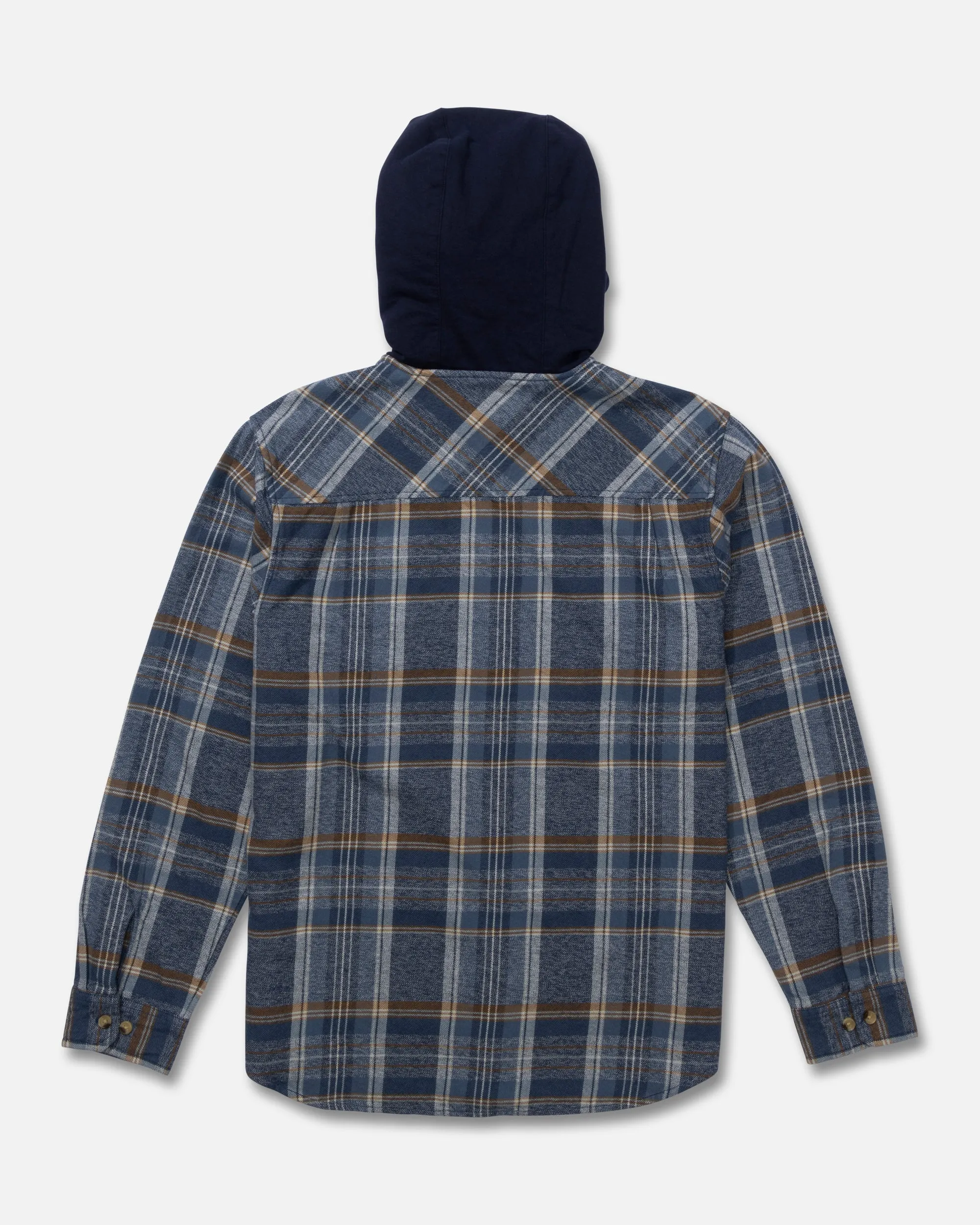 Whitewash Hooded Flannel - Midnight Navy sold by Salty Crew product image thumbnail 2