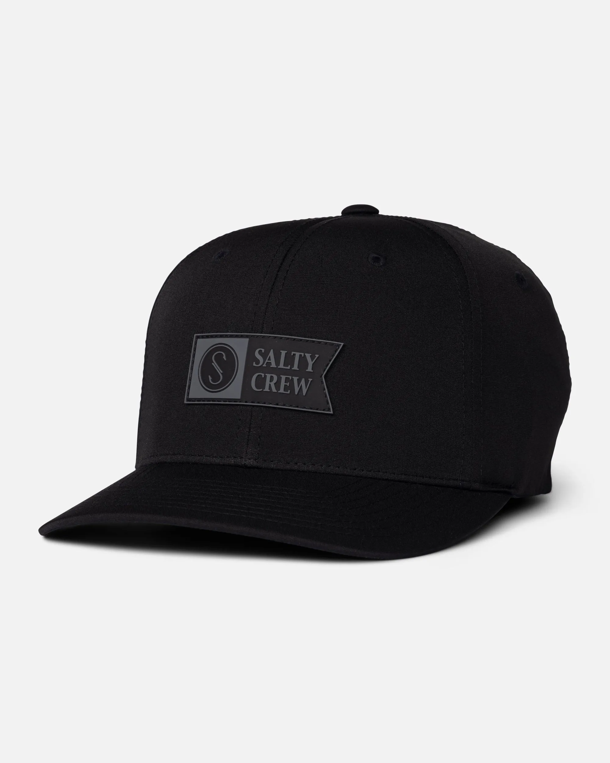 Apex Flexfit 6 Panel - Black sold by Salty Crew