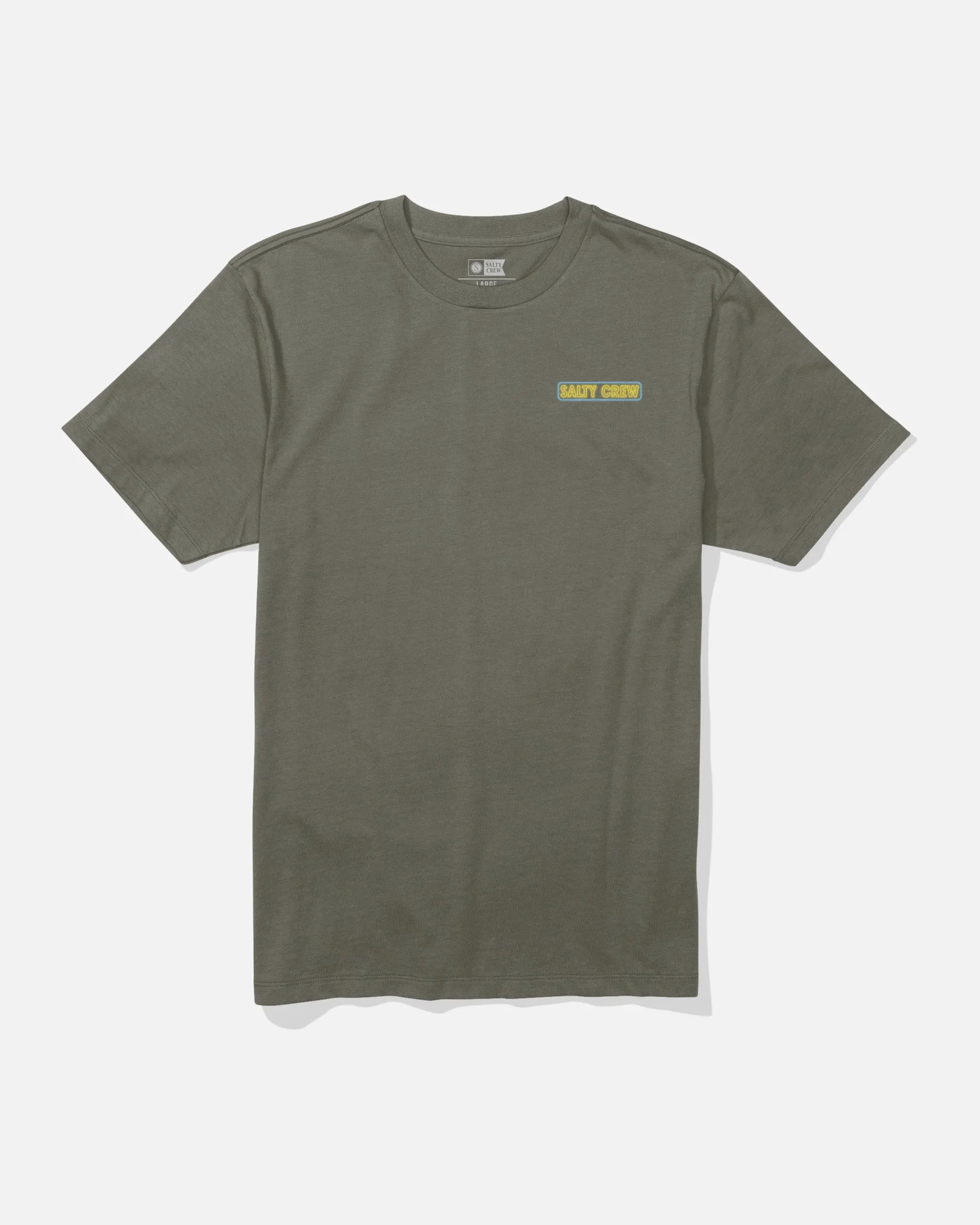 Neon Sign Tee - Dusty Olive sold by Salty Crew product image thumbnail 2
