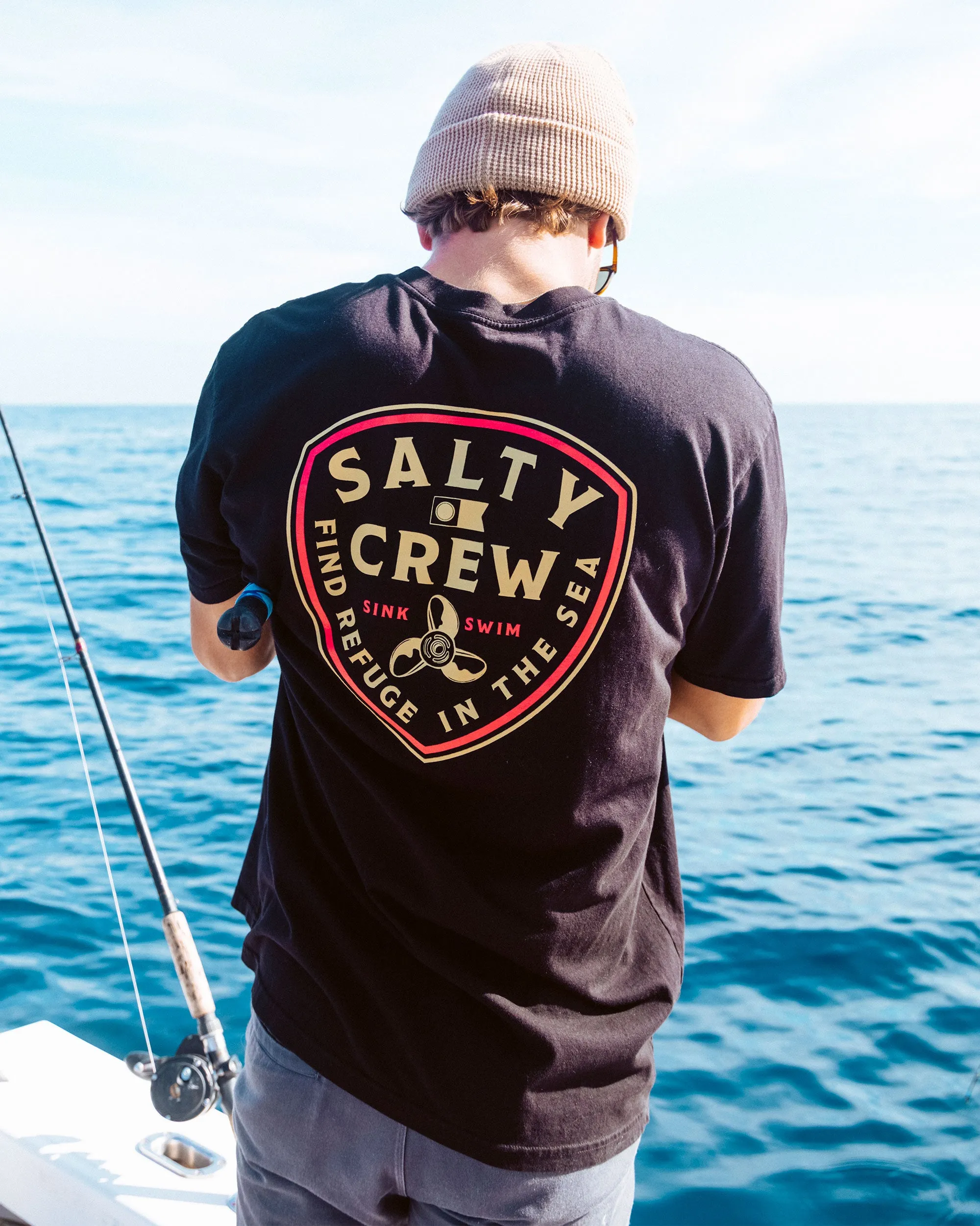Rotor Classic Tee - Black sold by Salty Crew product image thumbnail 3