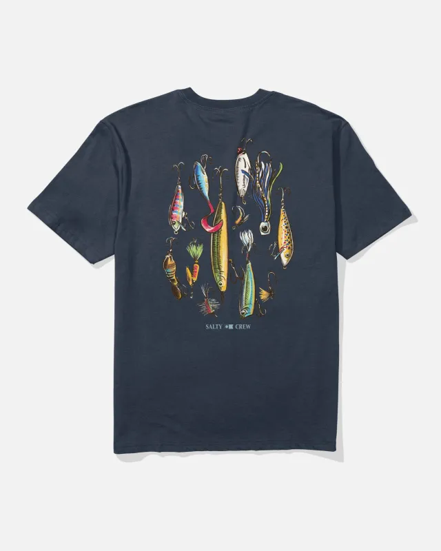 Lure Gear Classic Tee - Navy made by Salty Crew
