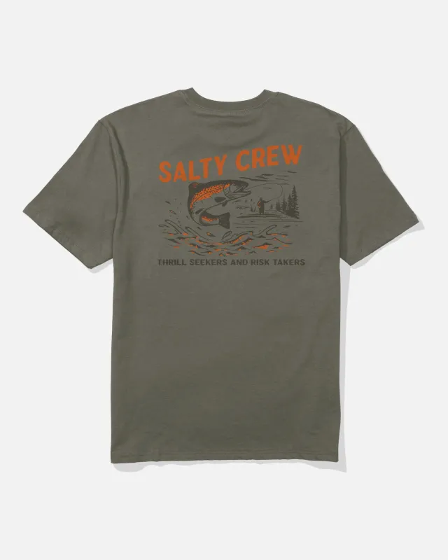 Nature Classic Tee - Dusty Olive made by Salty Crew