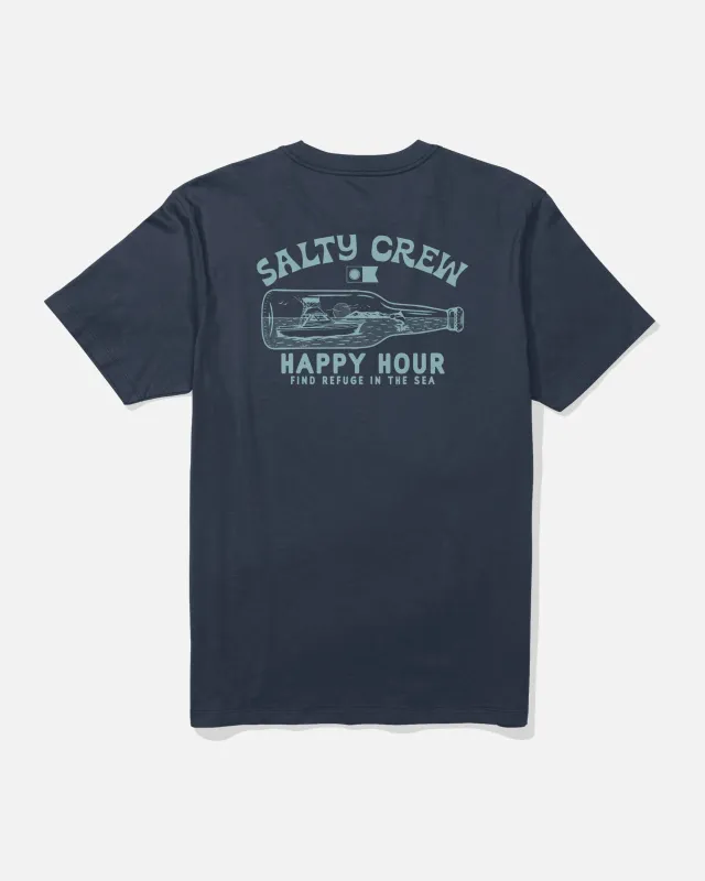 Bottle Rocket Tee - Navy made by Salty Crew