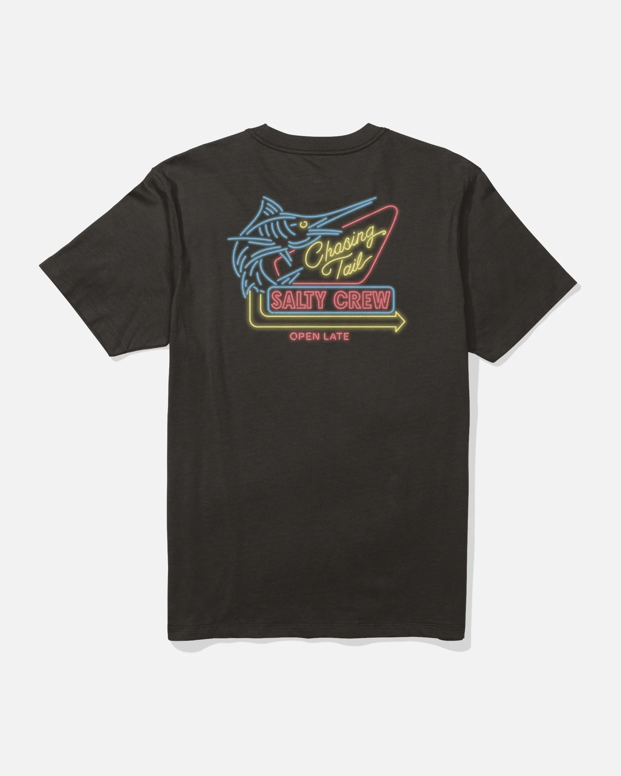 Neon Sign Tee - Black sold by Salty Crew