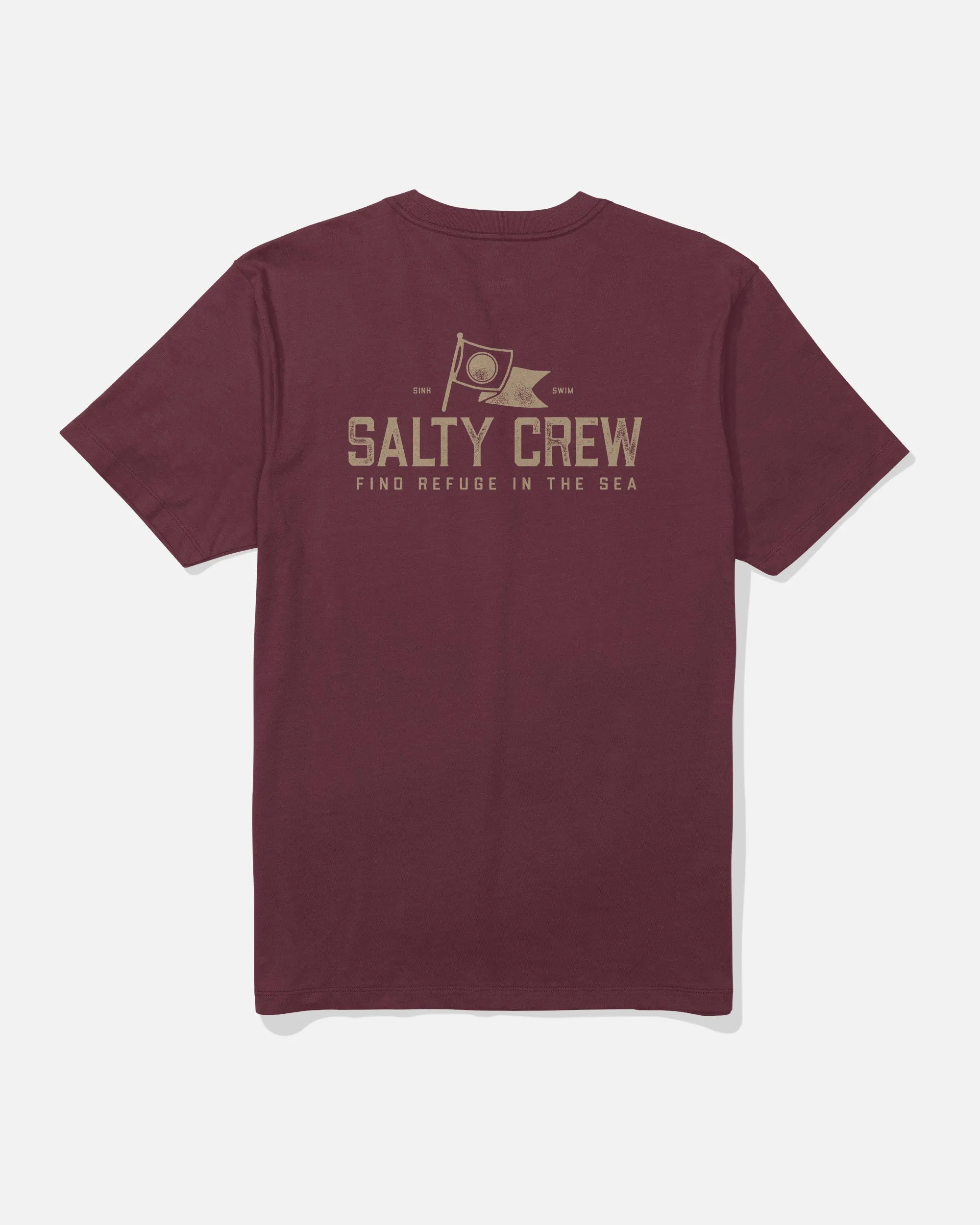 Flag Day Tee - Burgundy sold by Salty Crew