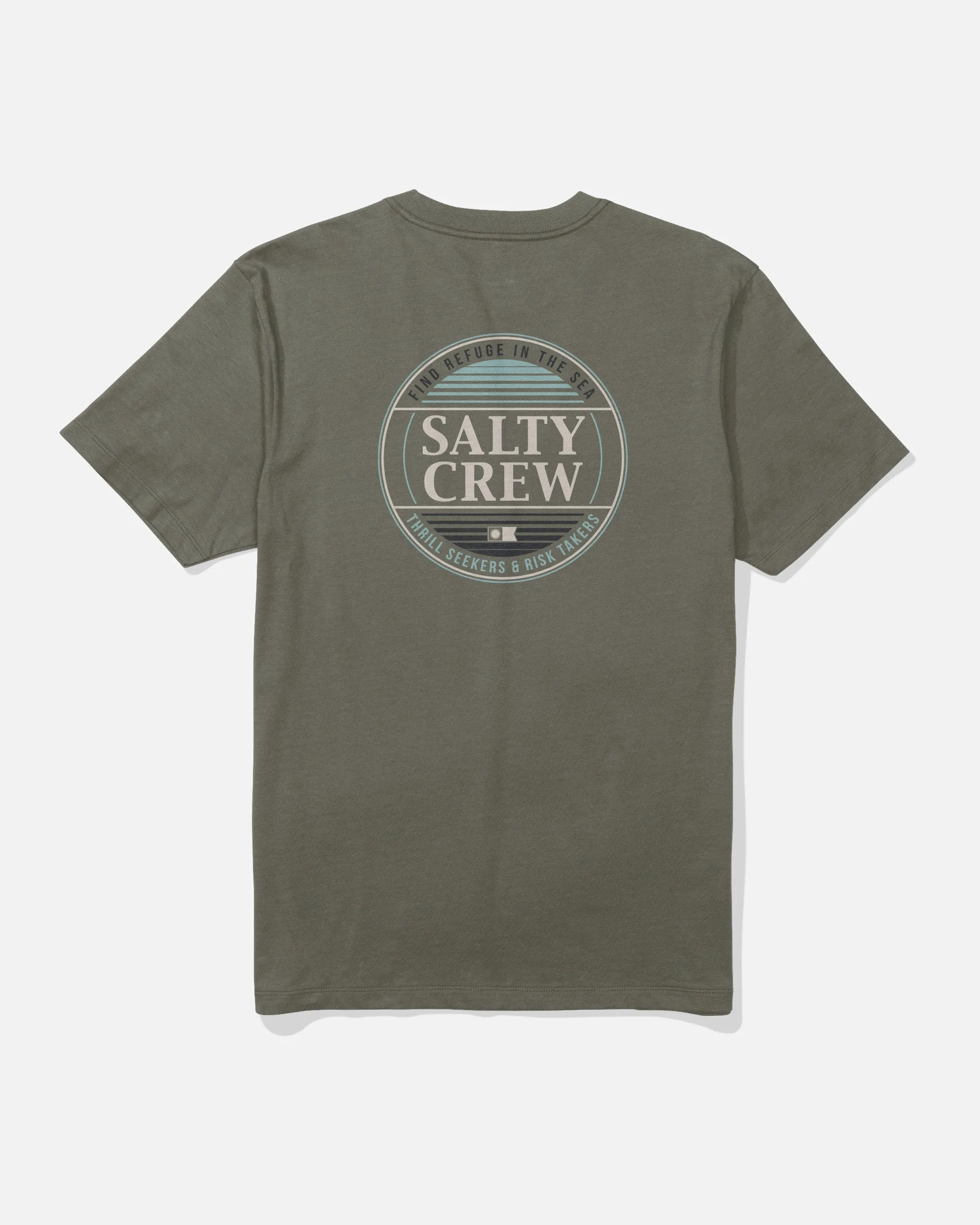 Simple Fade Tee - Dusty Olive sold by Salty Crew