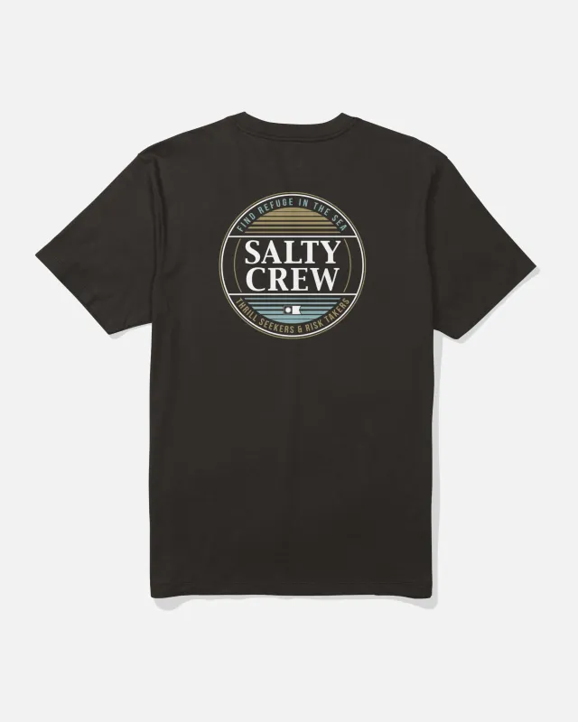 Simple Fade Tee - Black made by Salty Crew
