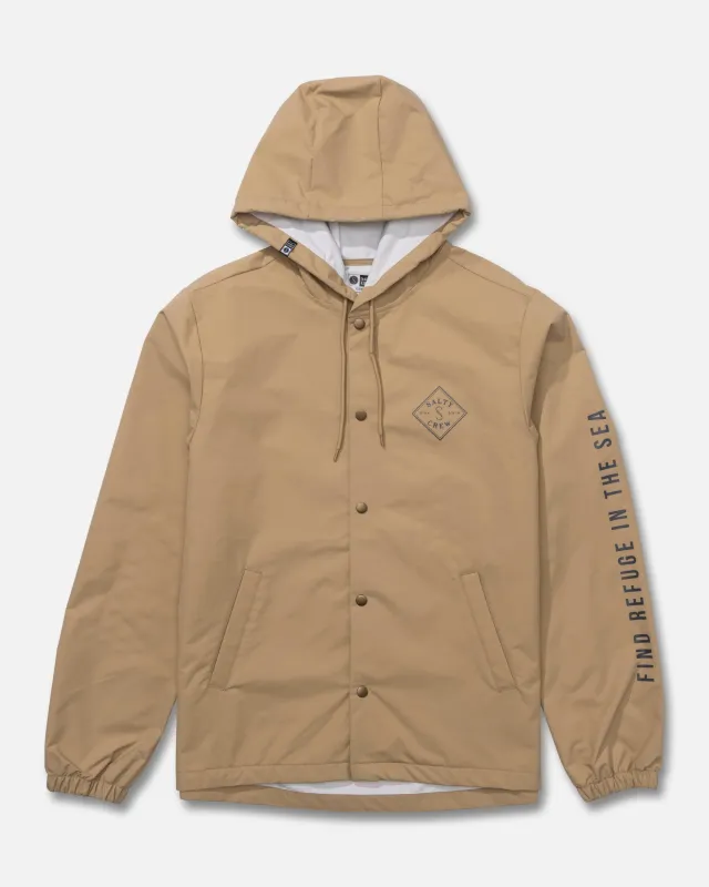 Tippet Snap Jacket - Khaki sold by Salty Crew