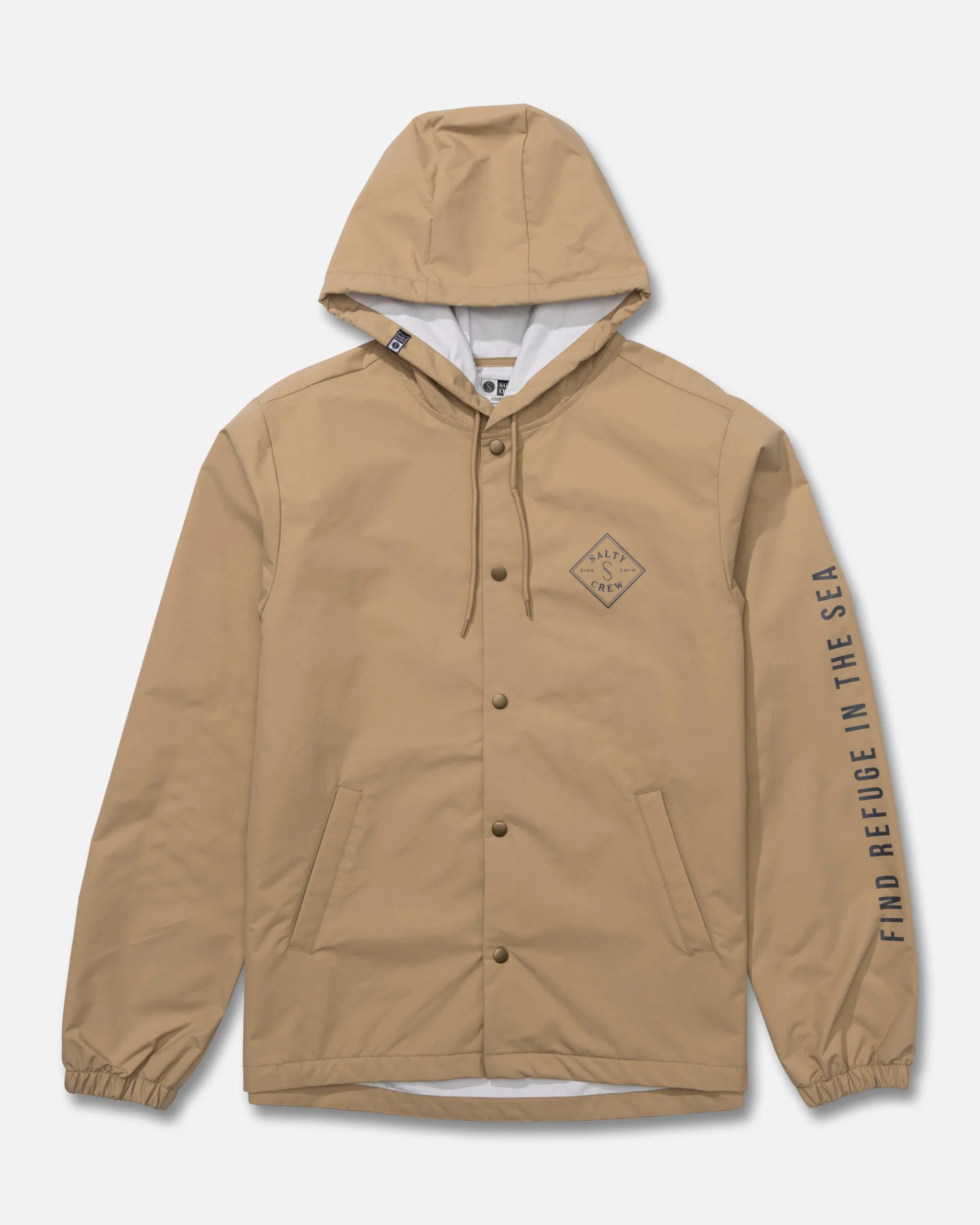 Tippet Snap Jacket - Khaki sold by Salty Crew