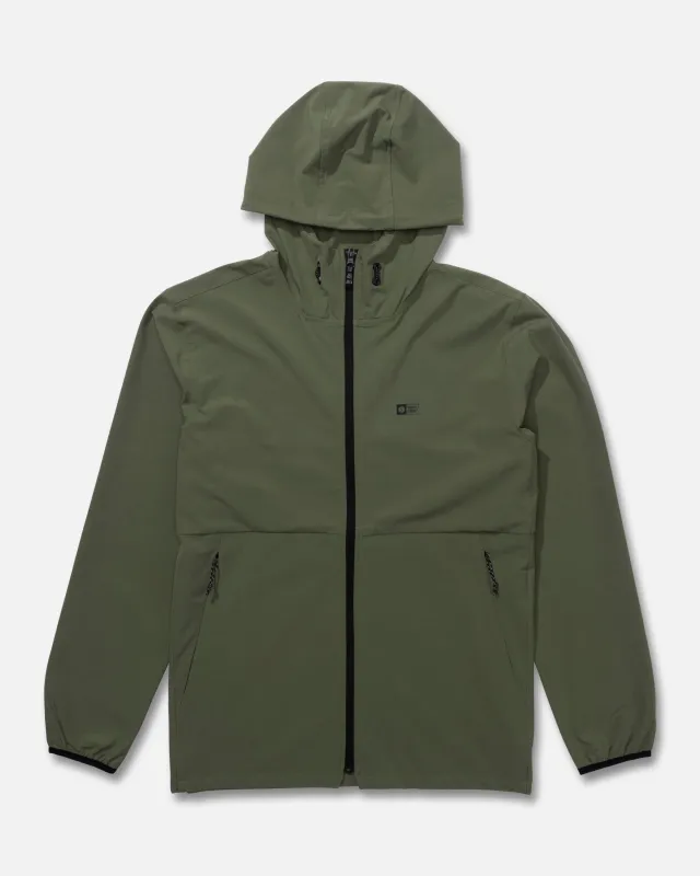 Stowaway Windbreaker Jacket - Four Leaf Clover sold by Salty Crew