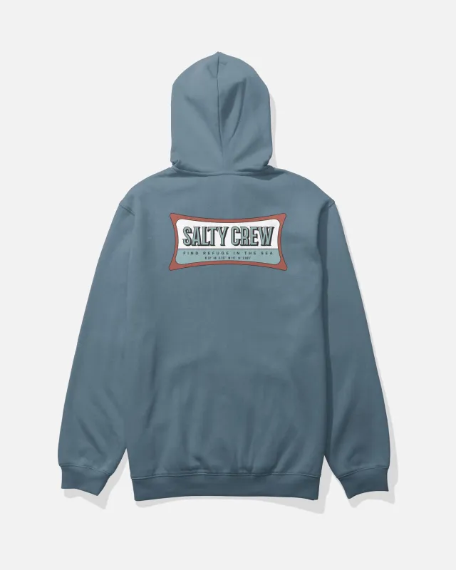 Essential Zip Fleece Hoodie - Slate sold by Salty Crew