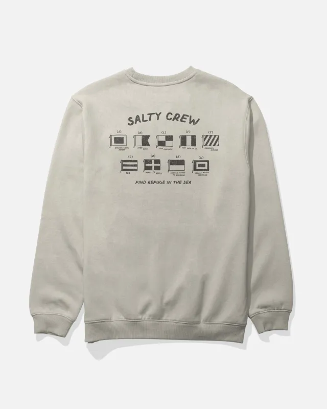 Call Sign Crew Fleece - Bone made by Salty Crew