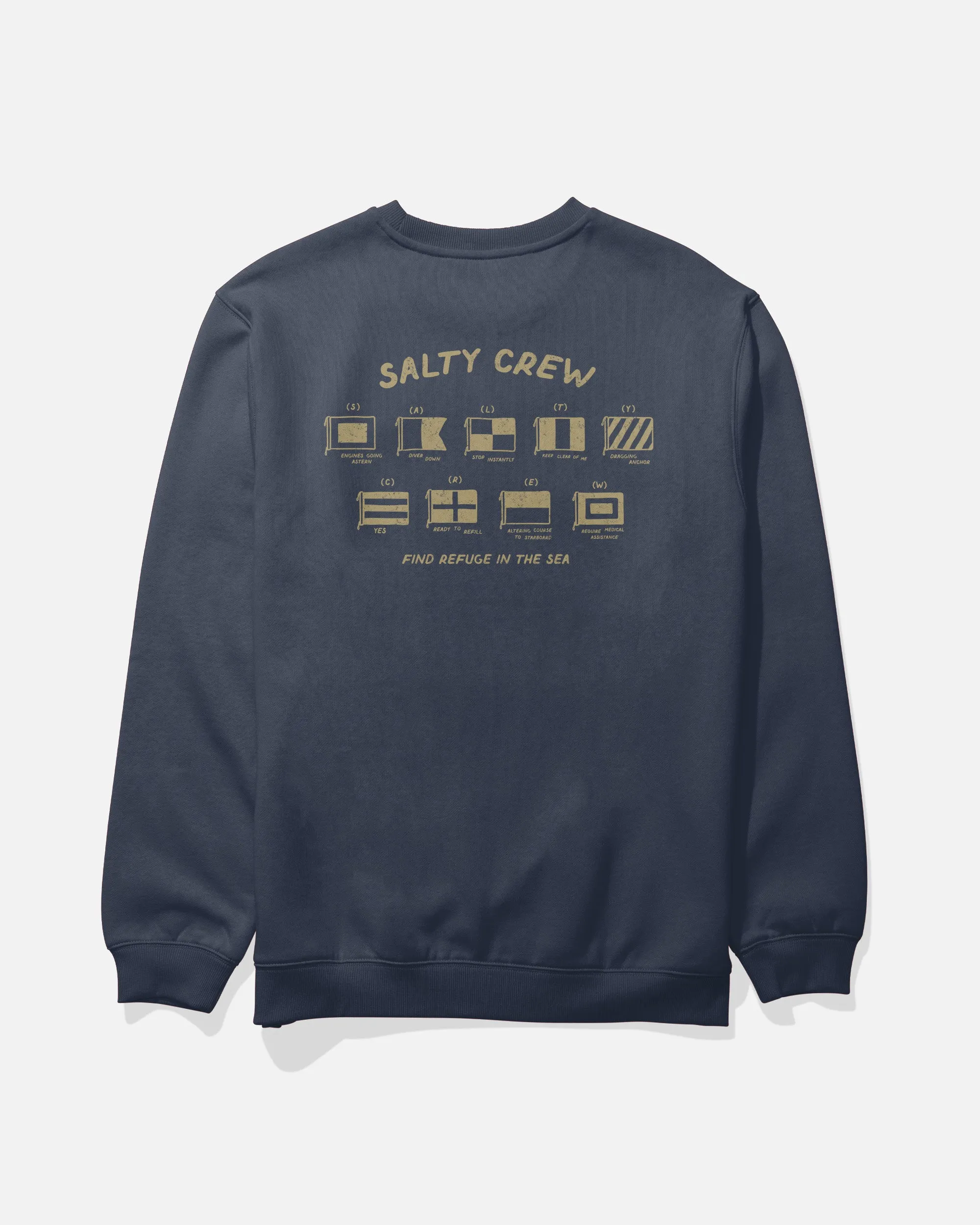 Call Sign Crew Fleece - Navy sold by Salty Crew