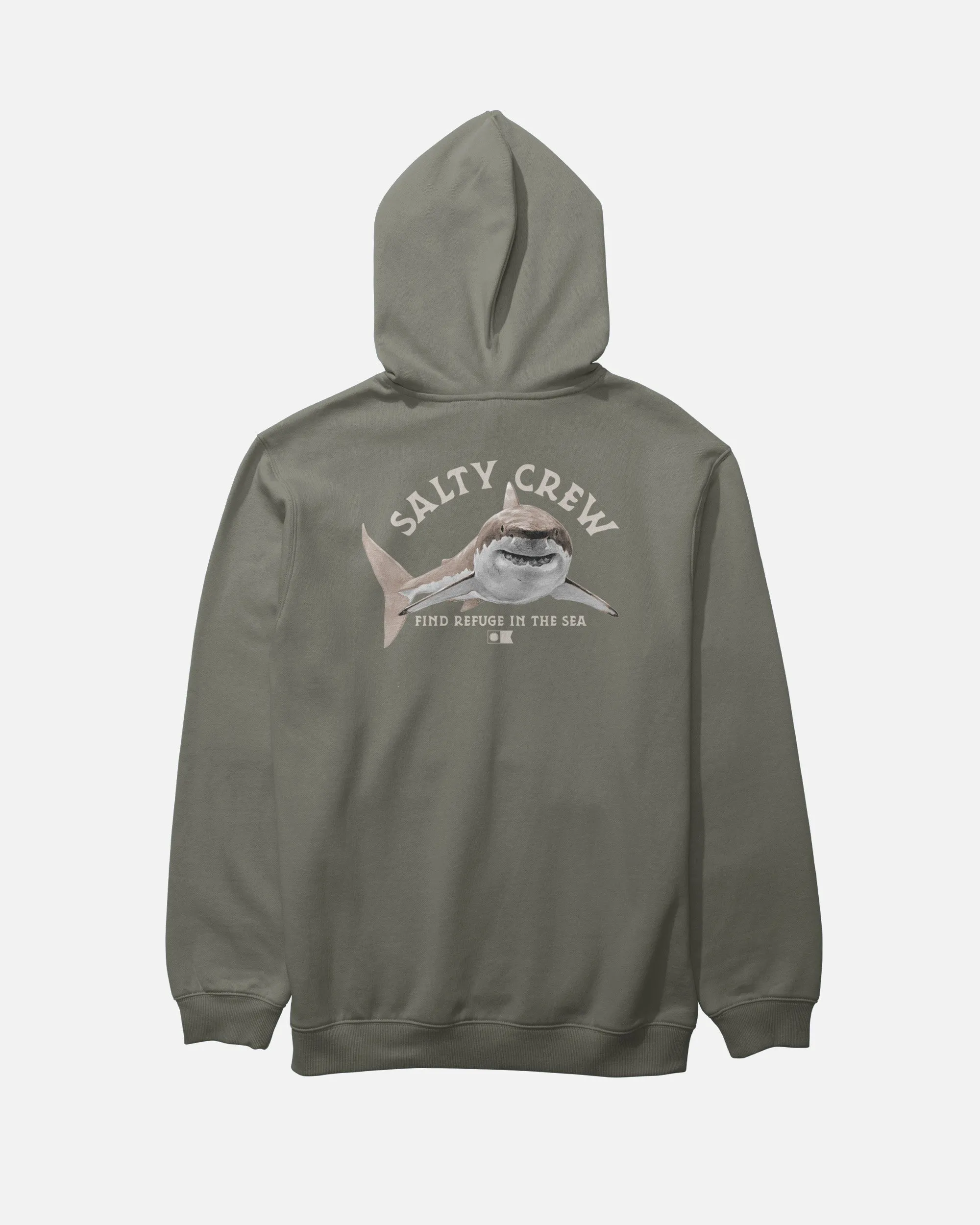 Lurking Fleece Hoodie - Dusty Olive sold by Salty Crew