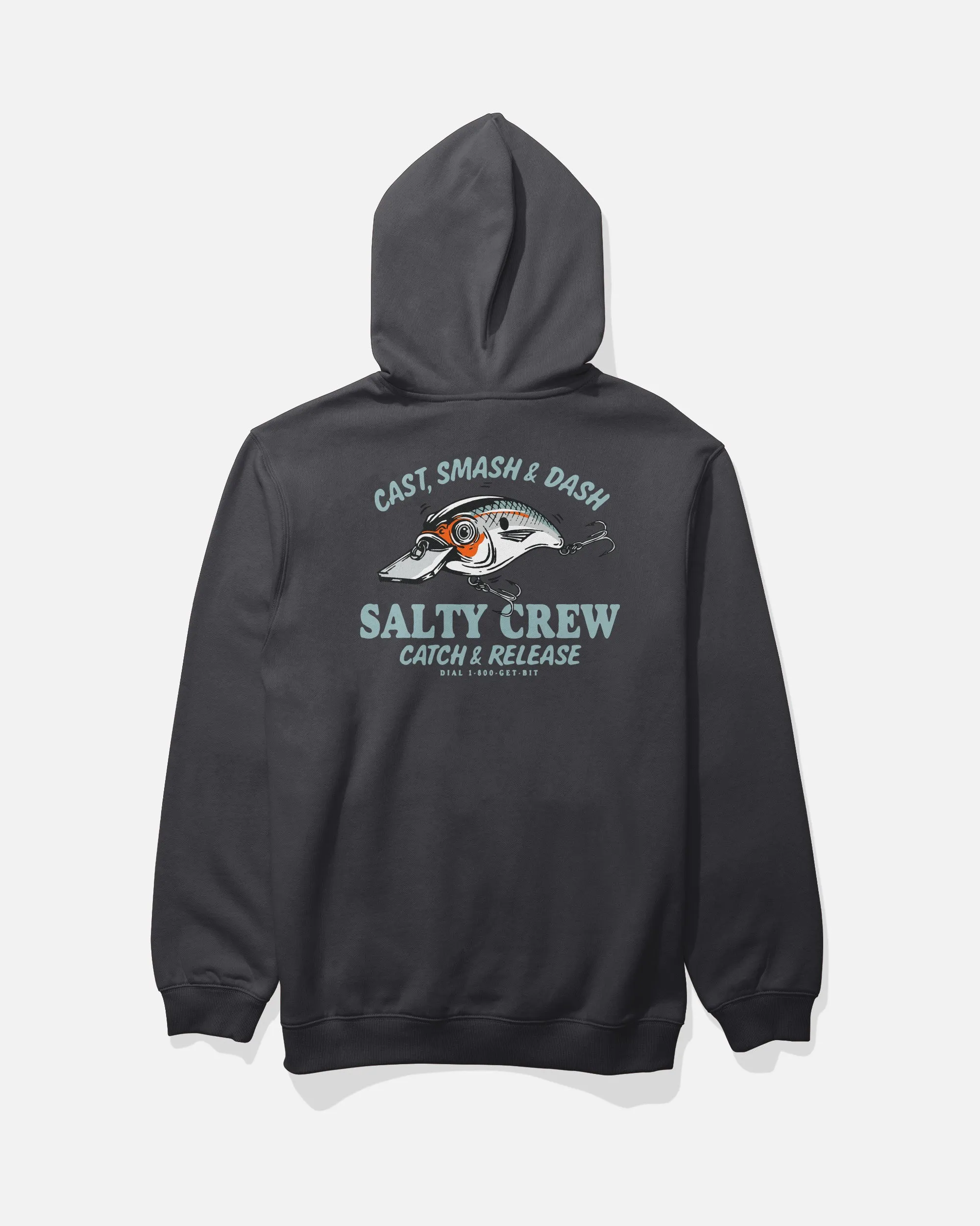 Cast Life Fleece Hoodie - Black sold by Salty Crew