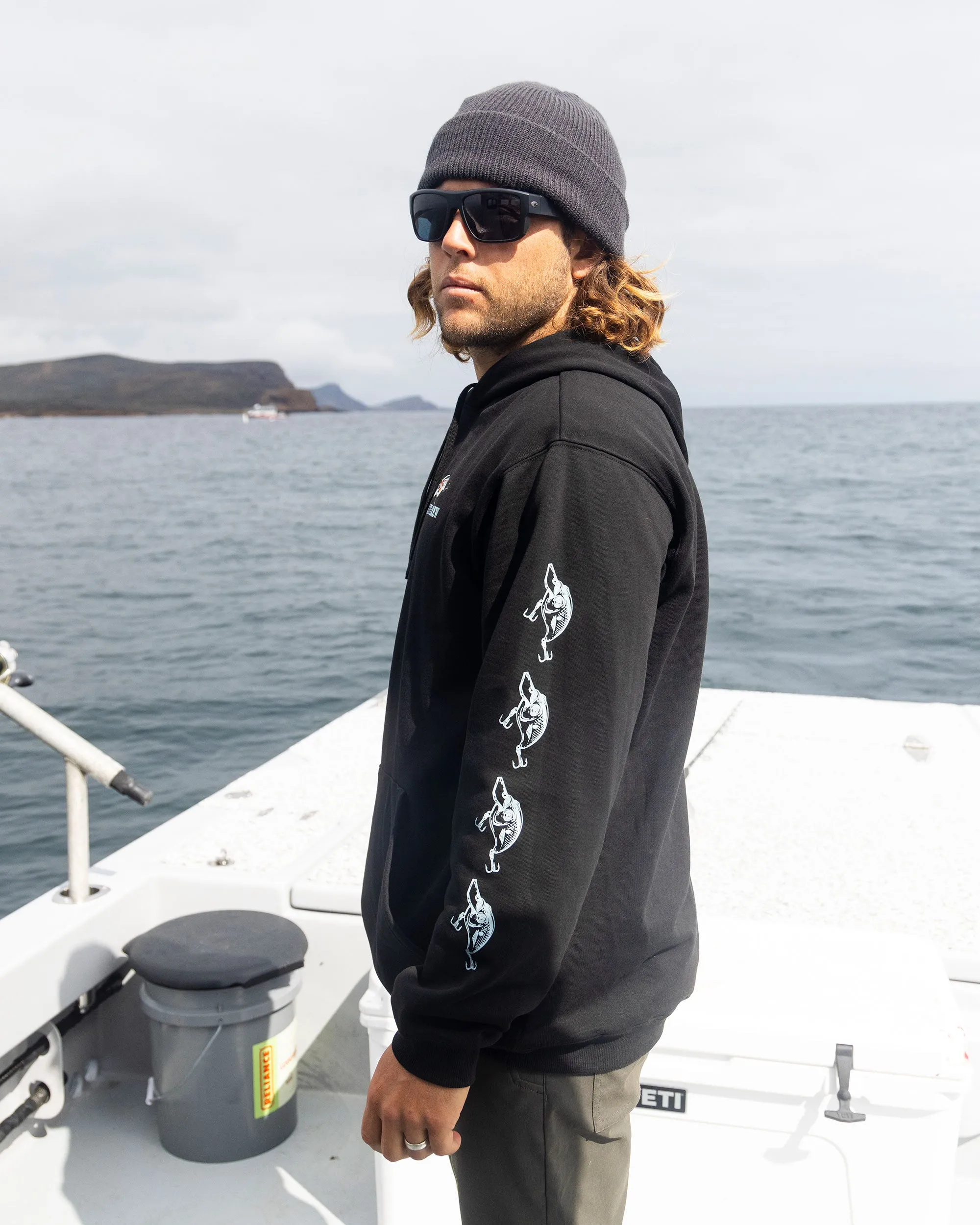 Cast Life Fleece Hoodie - Black sold by Salty Crew product image thumbnail 3