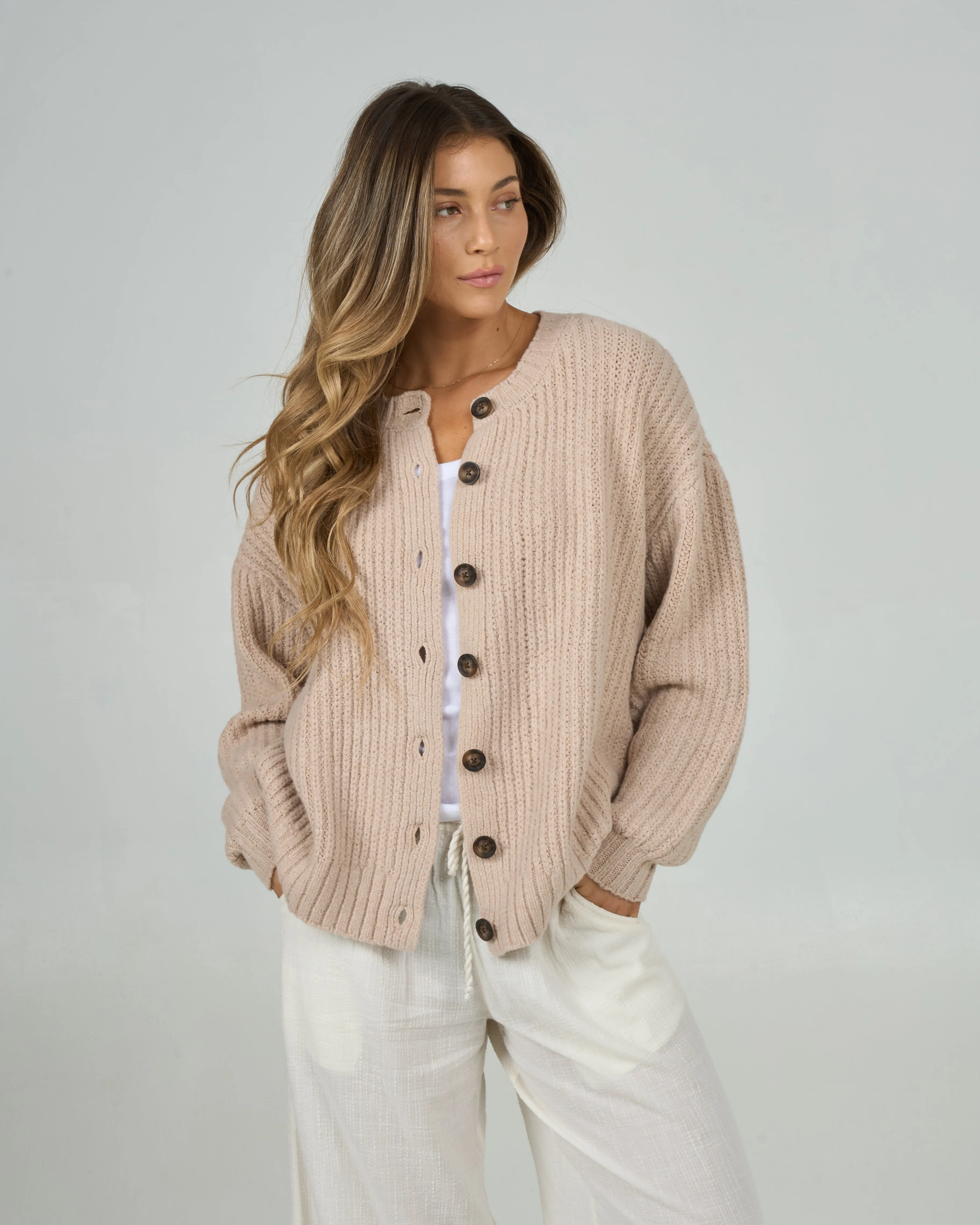 Mariner Cardigan - Oatmeal sold by Salty Crew