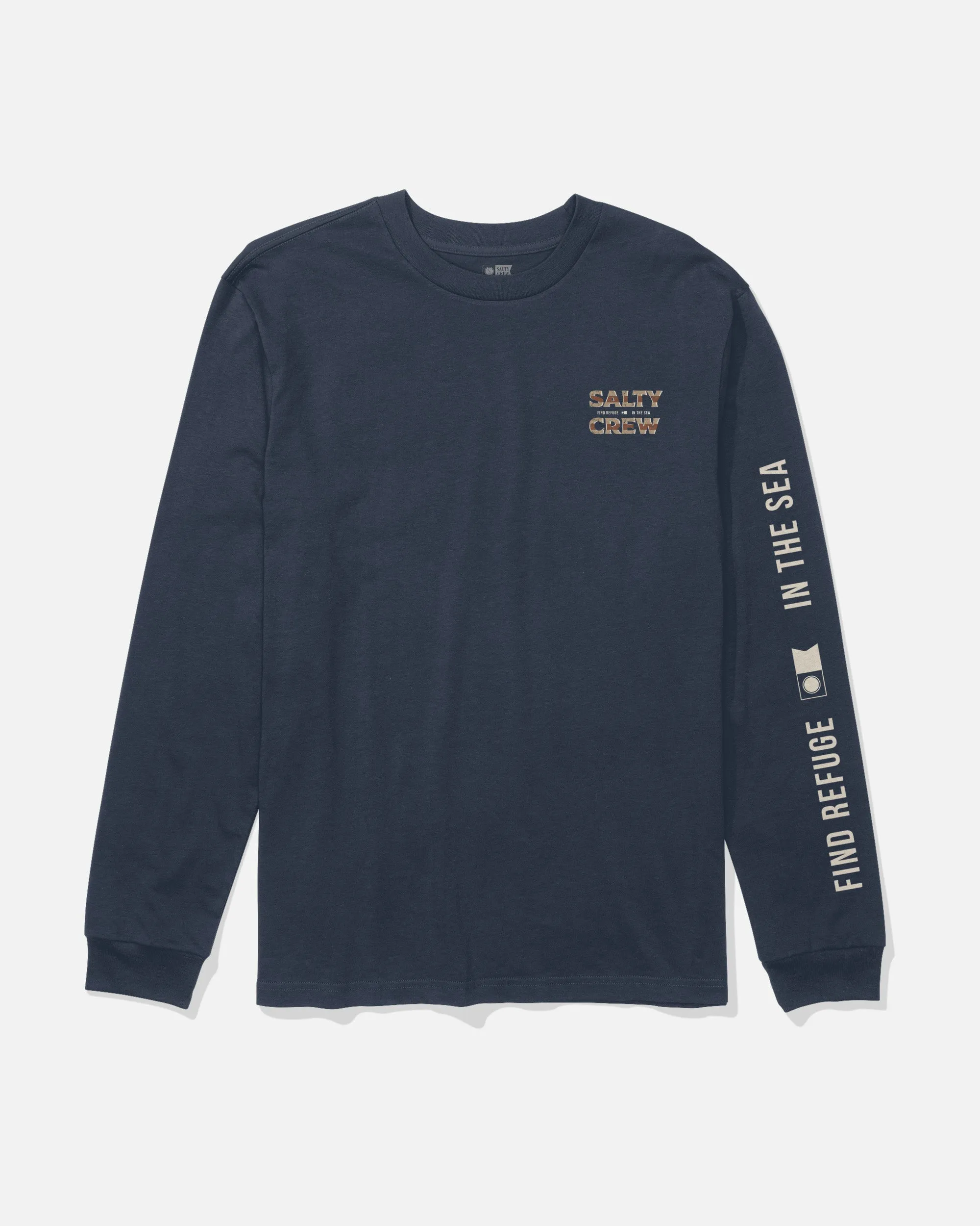 Offset Long Sleeve Tee - Navy sold by Salty Crew product image thumbnail 2