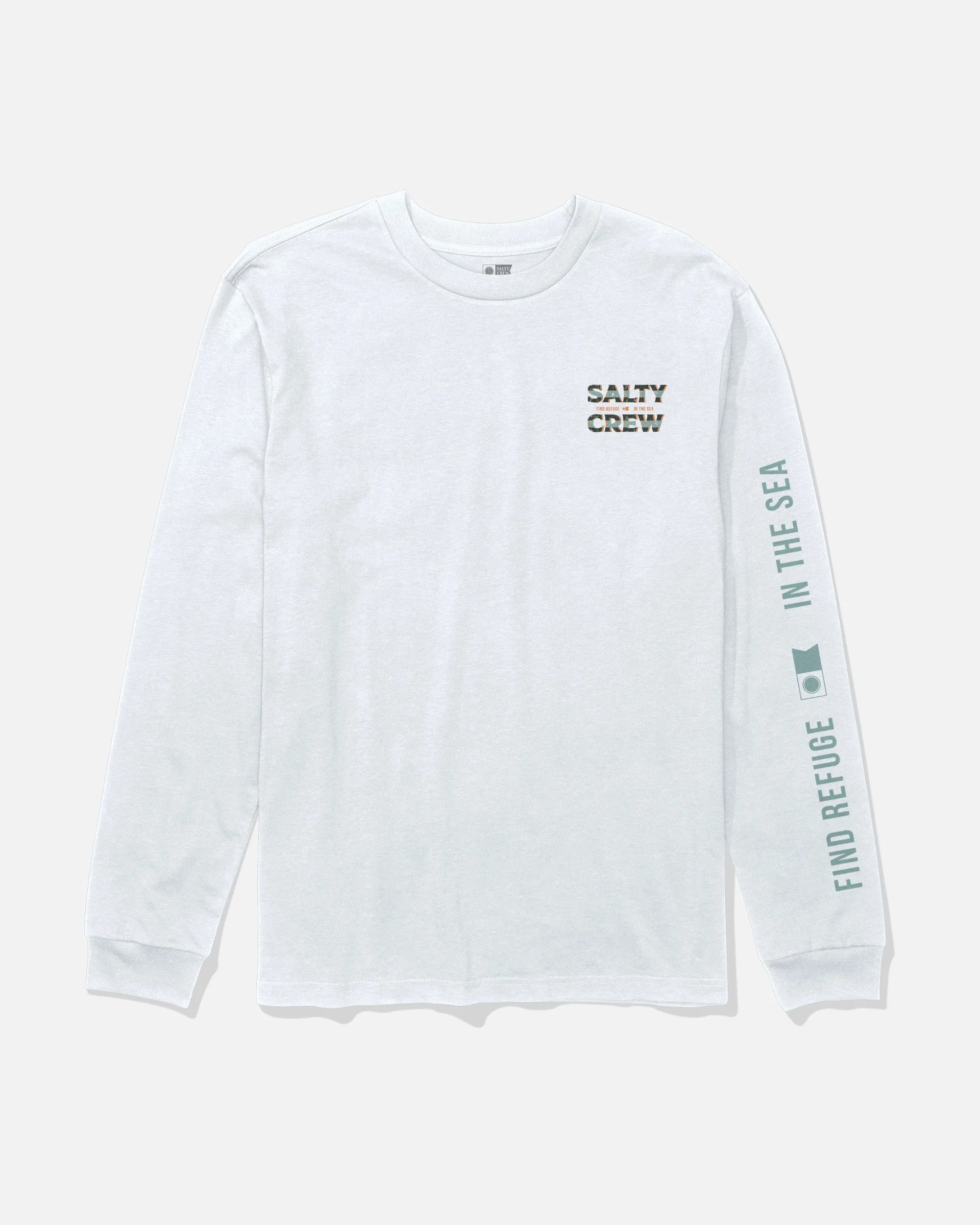 Offset Long Sleeve Tee - White sold by Salty Crew product image thumbnail 2