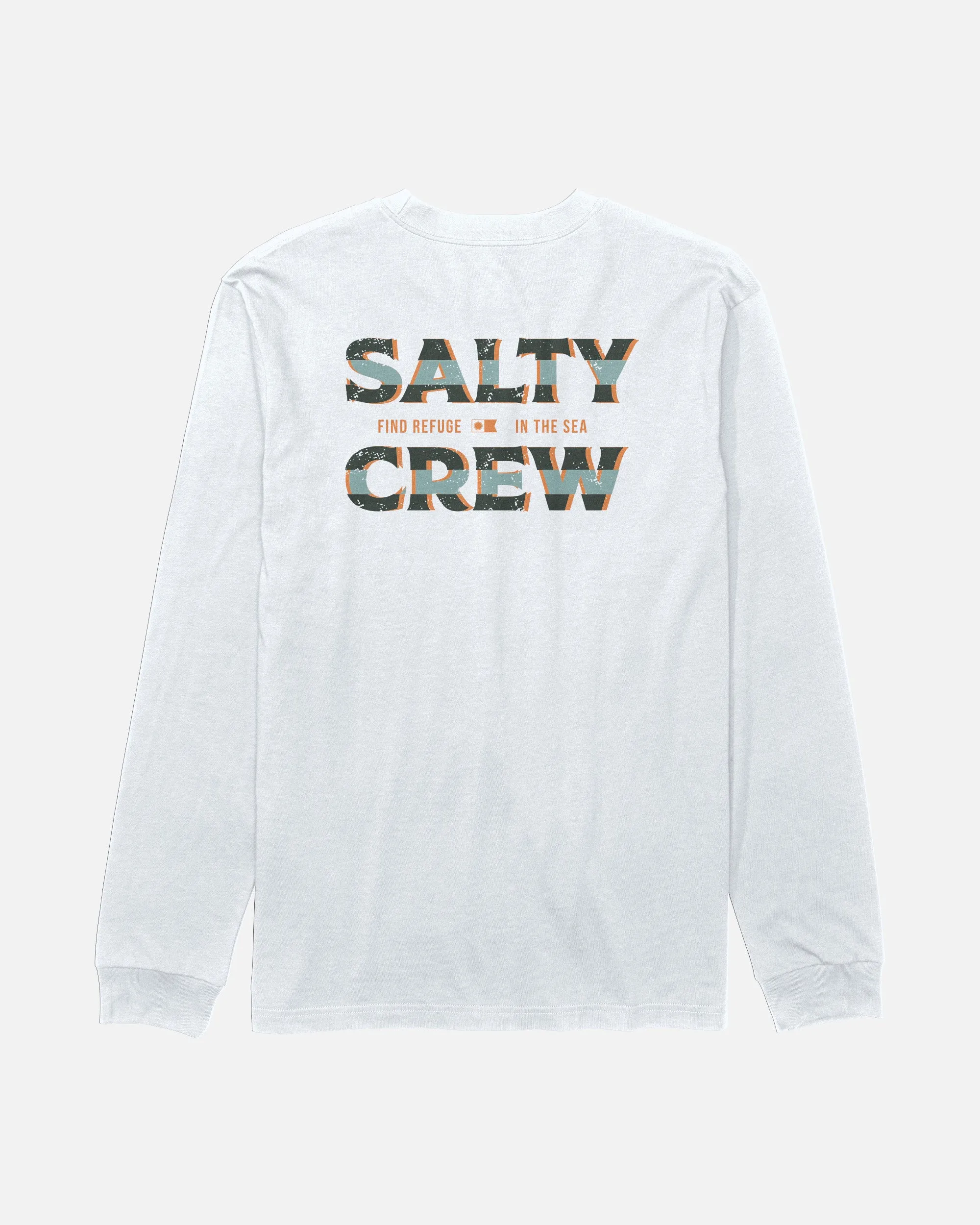 Offset Long Sleeve Tee - White sold by Salty Crew