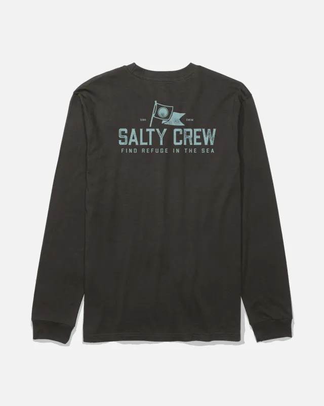 Flag Day Long Sleeve Tee - Black sold by Salty Crew