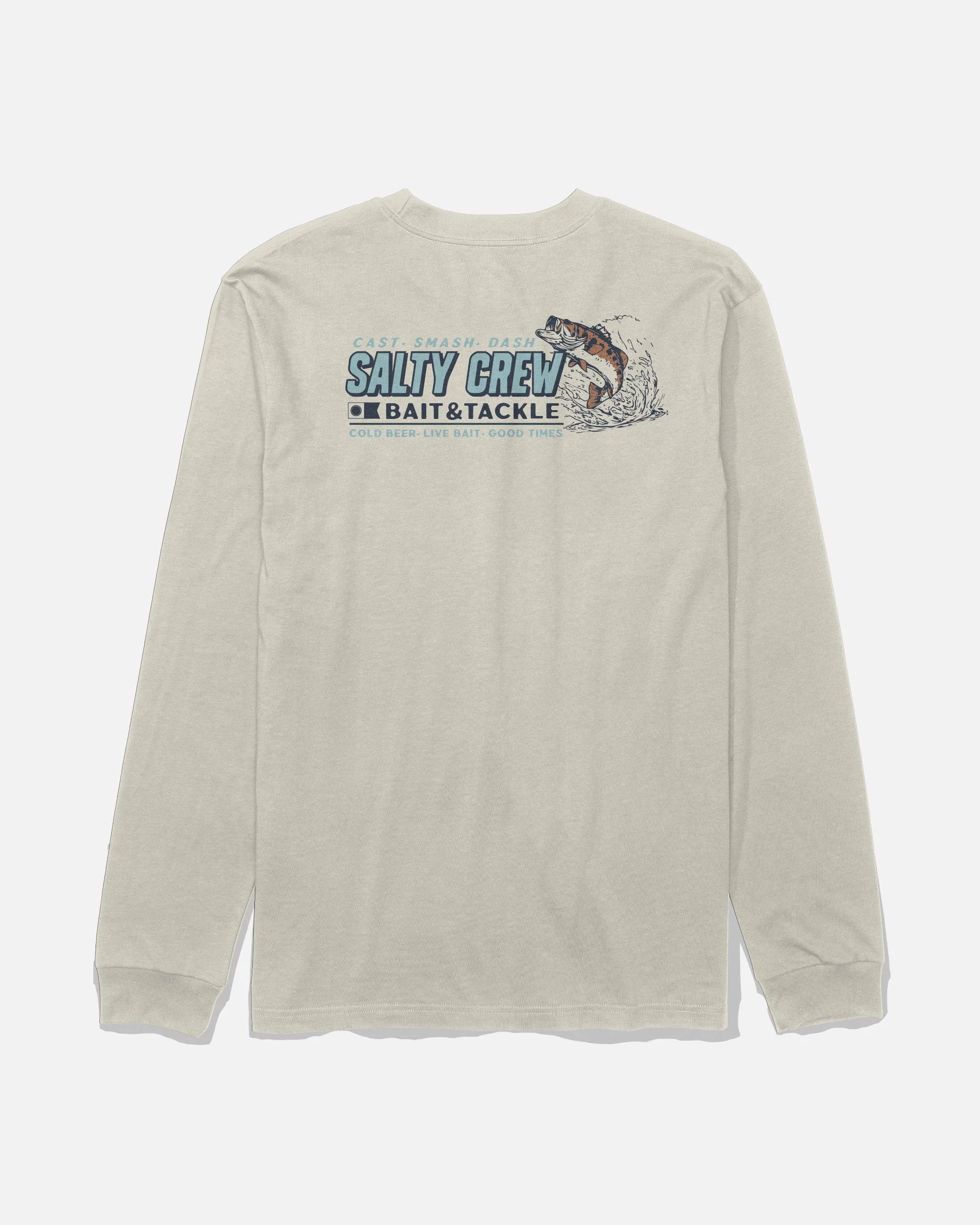 Live Bait Long Sleeve Tee - Bone sold by Salty Crew