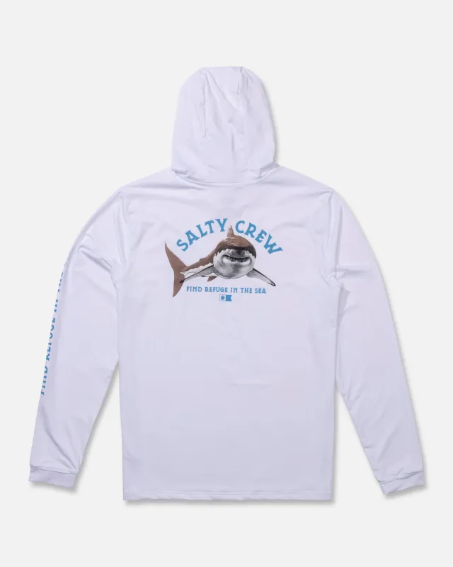 Lurking Sunshirt Hoodie - White sold by Salty Crew