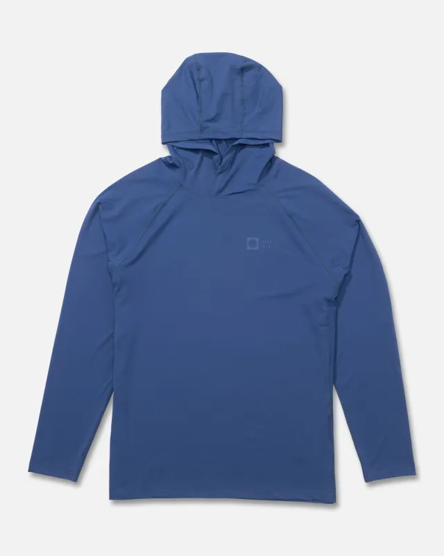 Apex Perforated Sunshirt Hoodie - True Navy made by Salty Crew