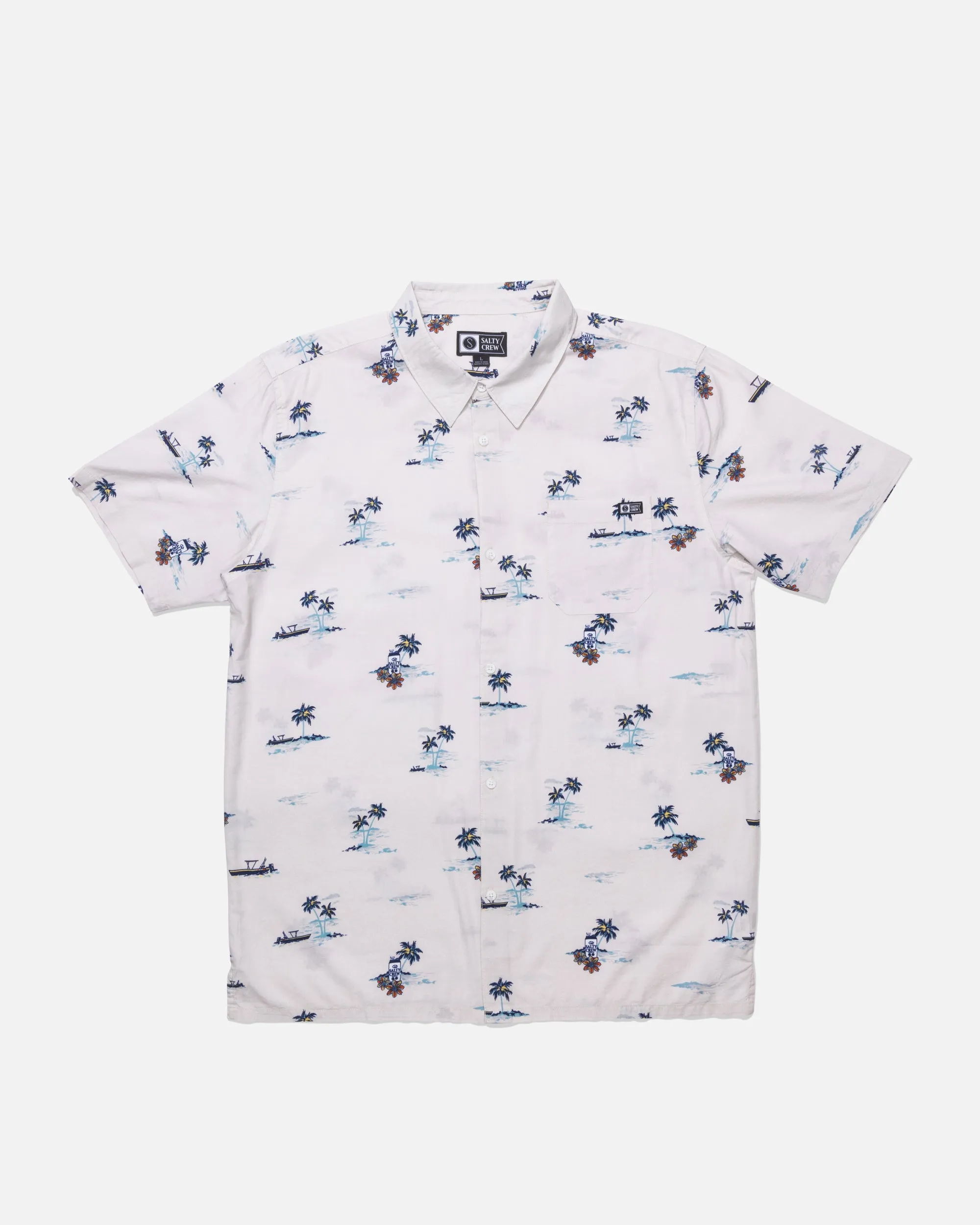 Salty Brew Button Up - Bone sold by Salty Crew