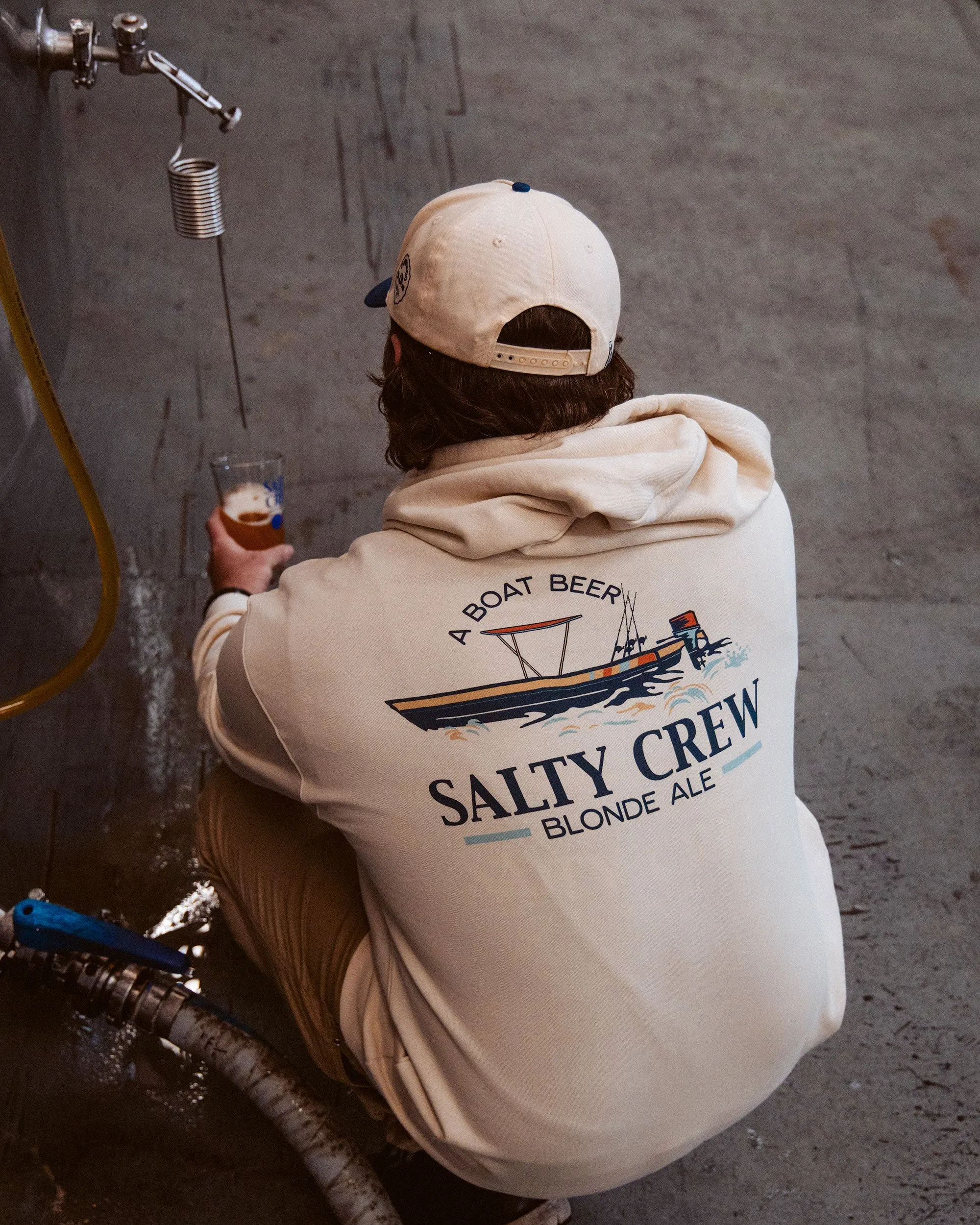 Salty Brew Fleece Hoodie - Bone sold by Salty Crew product image thumbnail 5