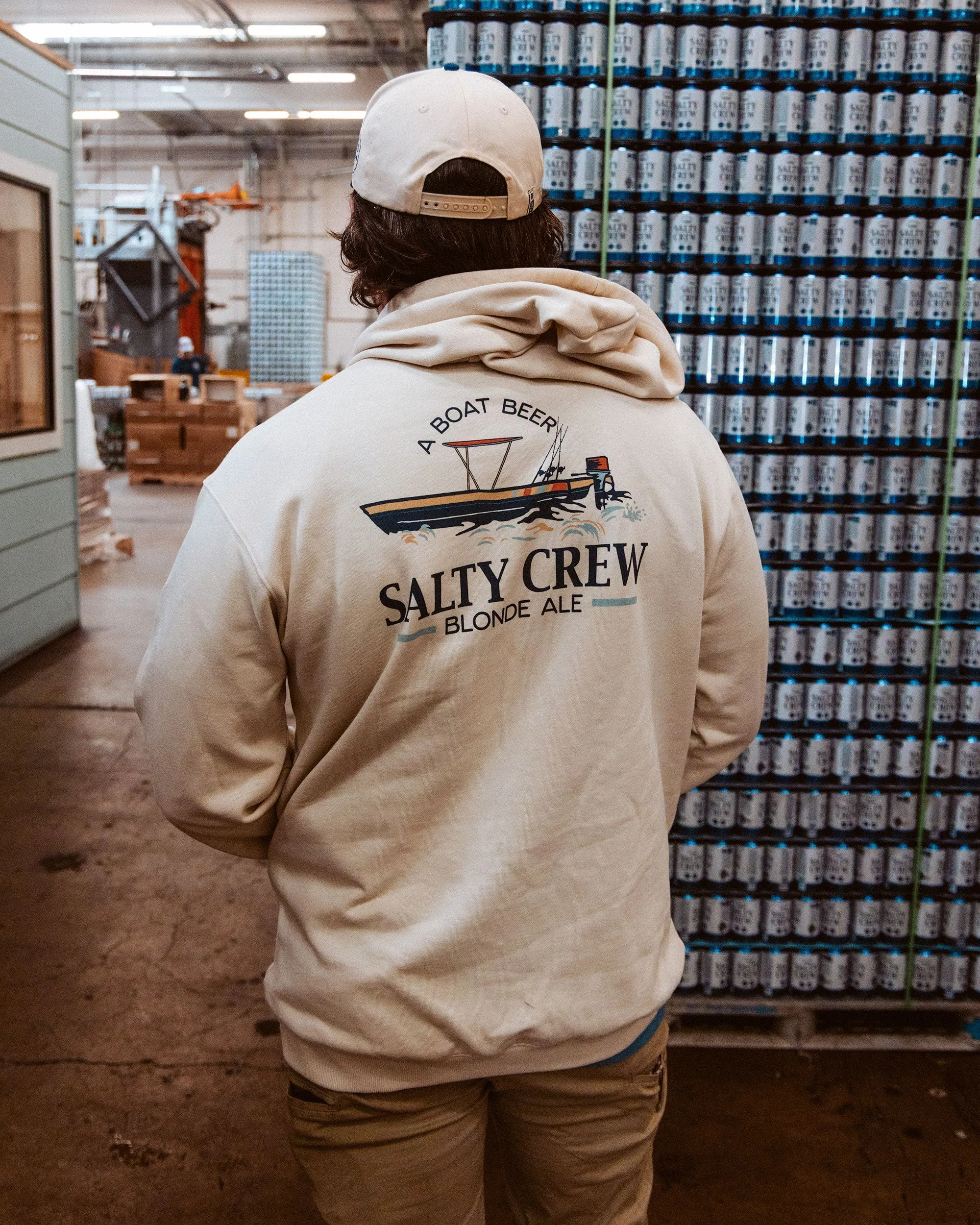 Salty Brew Fleece Hoodie - Bone sold by Salty Crew product image thumbnail 4