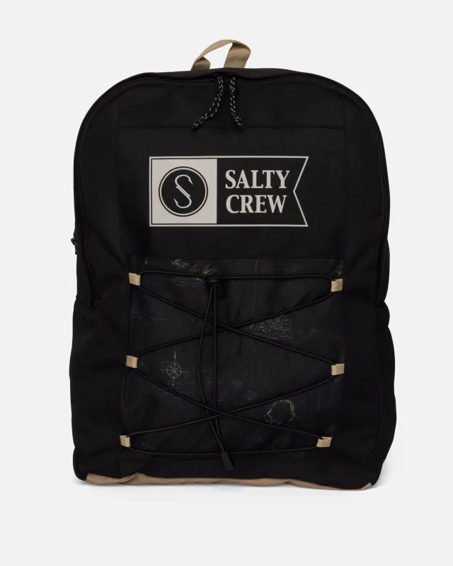 Alpha Print Backpack - Black made by Salty Crew