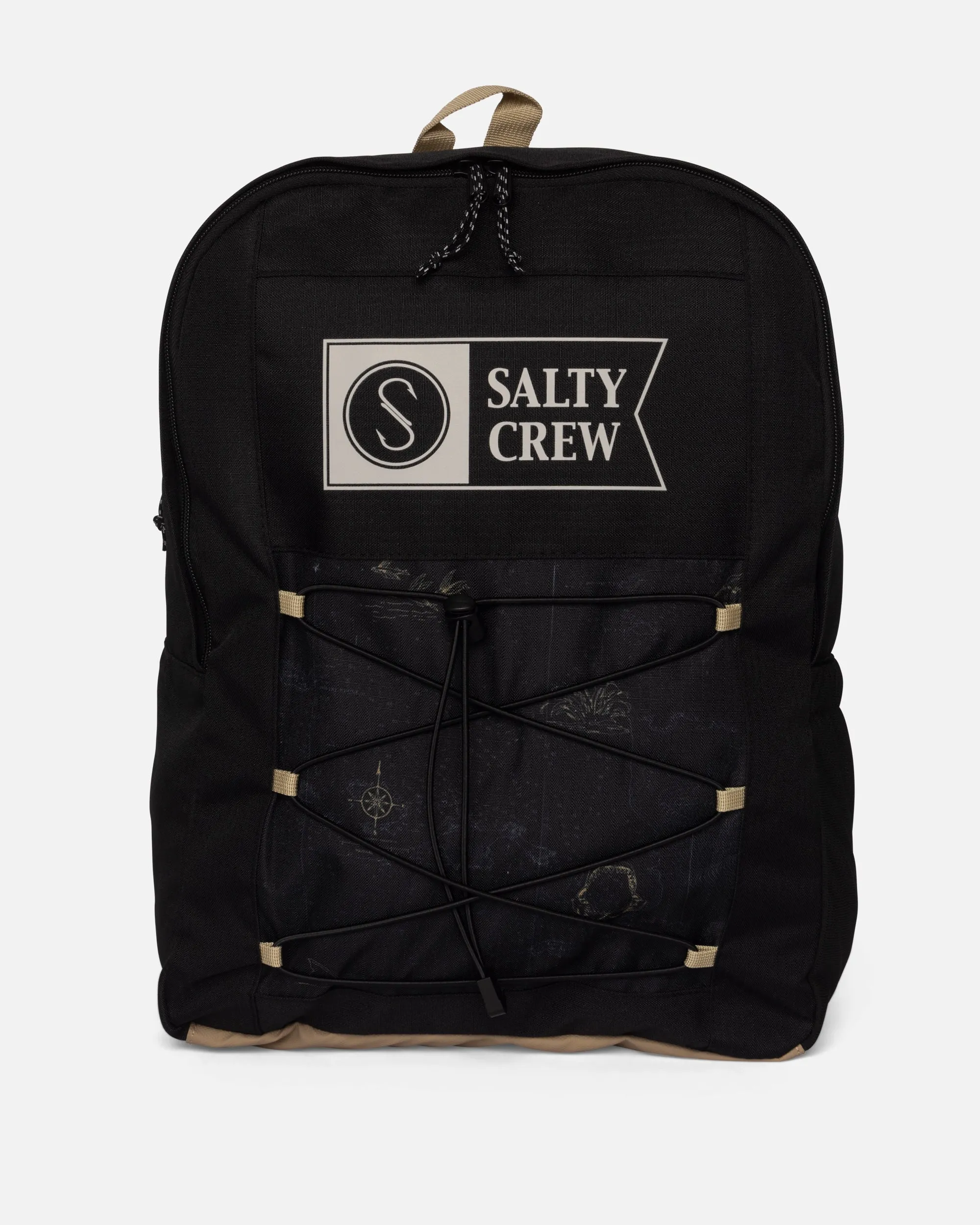 Alpha Print Backpack - Black sold by Salty Crew