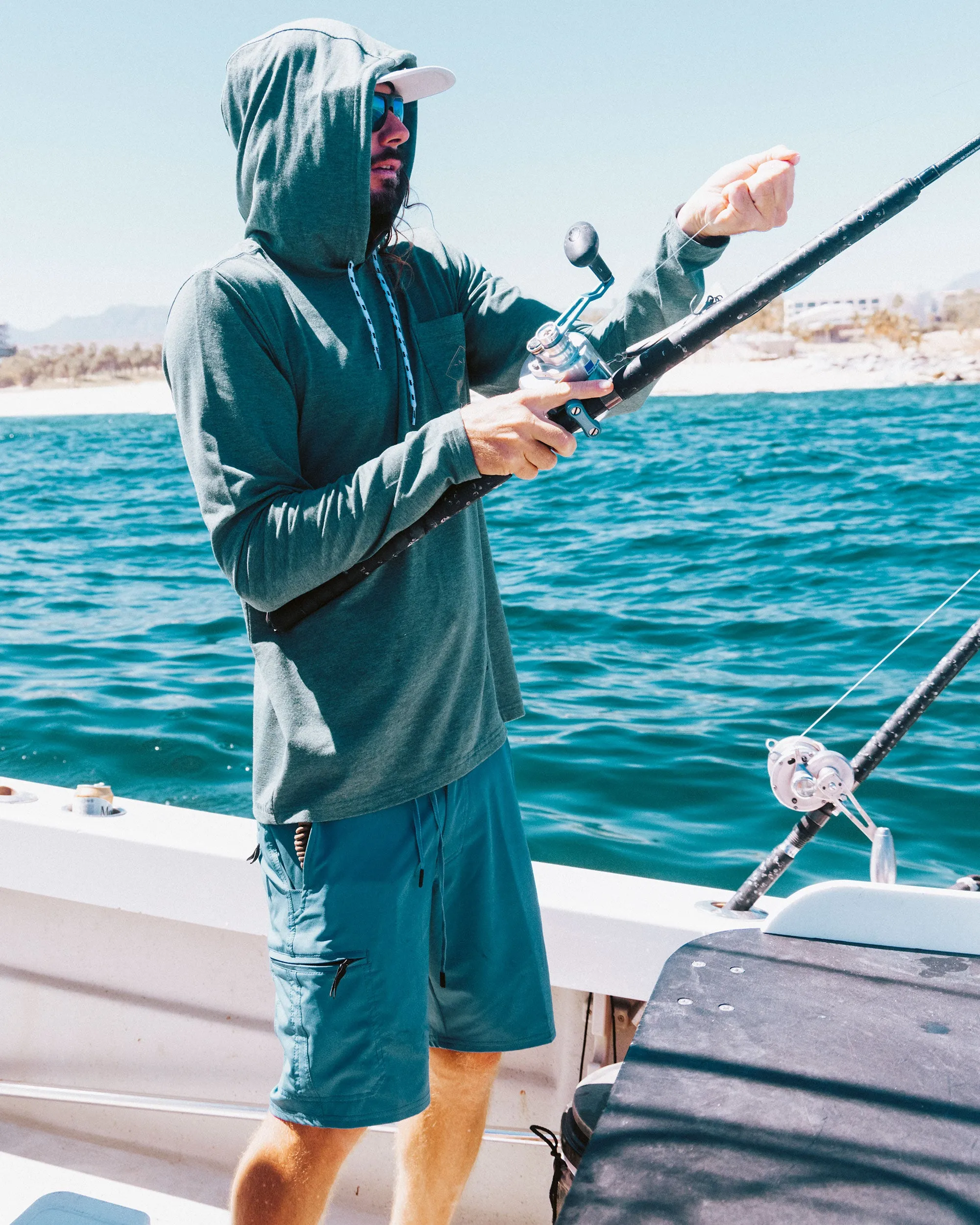 Transom 18" Tech Short - Channel Blue sold by Salty Crew product image thumbnail 3