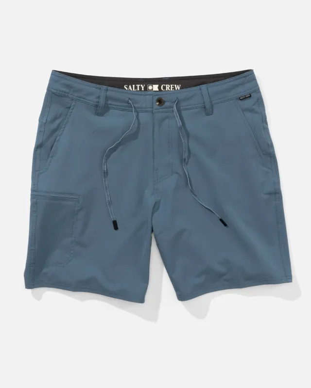 Transom 18" Tech Short - Channel Blue made by Salty Crew