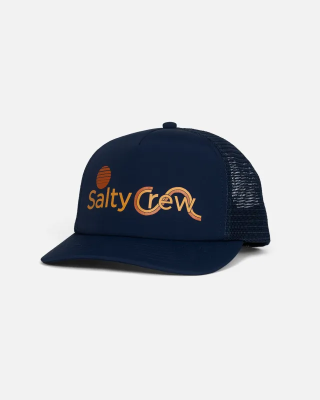 Sunny Foamy Trucker Hat - Navy made by Salty Crew