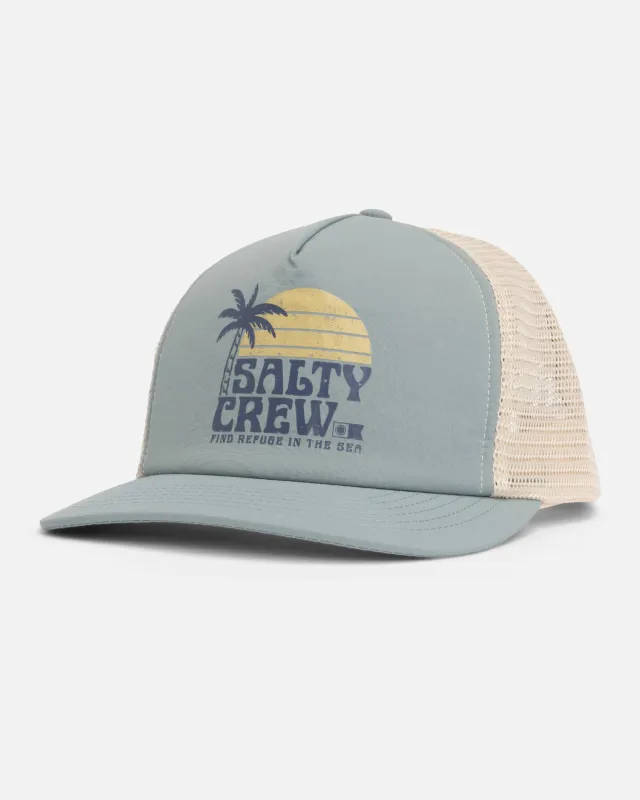 Sunny Foamy Trucker Hat - Stormy Grey made by Salty Crew