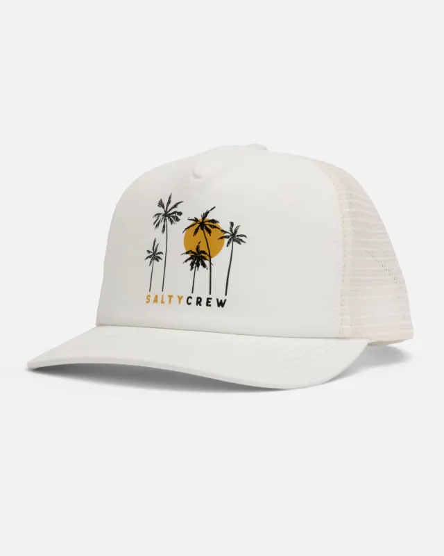 Sunny Foamy Trucker Hat - Off White made by Salty Crew