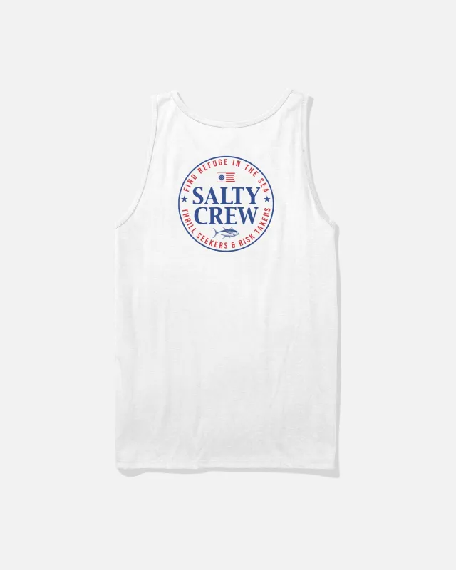 America Legend Tank - White made by Salty Crew
