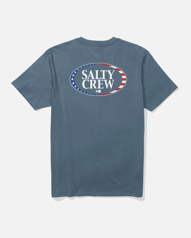 America A-Frame Tee - Slate made by Salty Crew