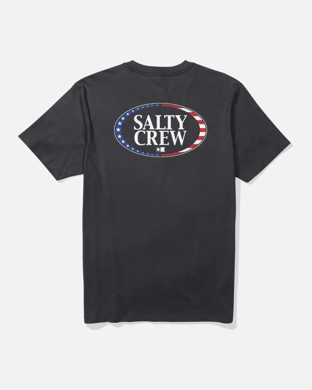 America A-Frame Tee - Black made by Salty Crew