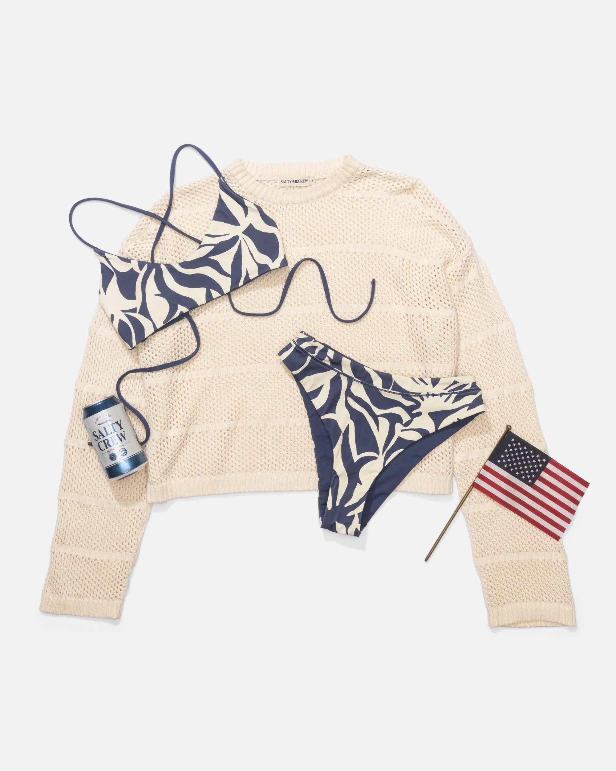 Neptune Sweater - Off White sold by Salty Crew product image thumbnail 3