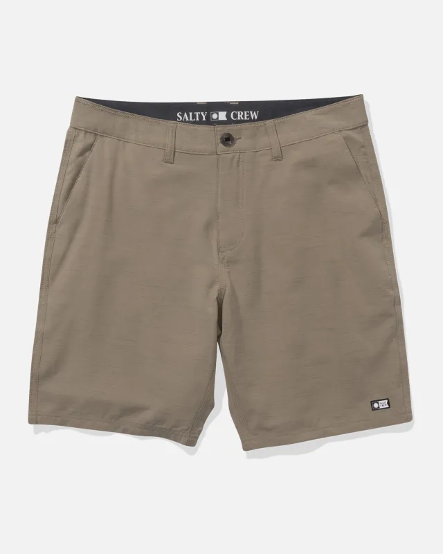Drifter 19" Slub Hybrid Short - Khaki made by Salty Crew