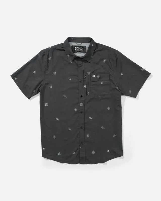 Flagship UV Button Up - Black sold by Salty Crew