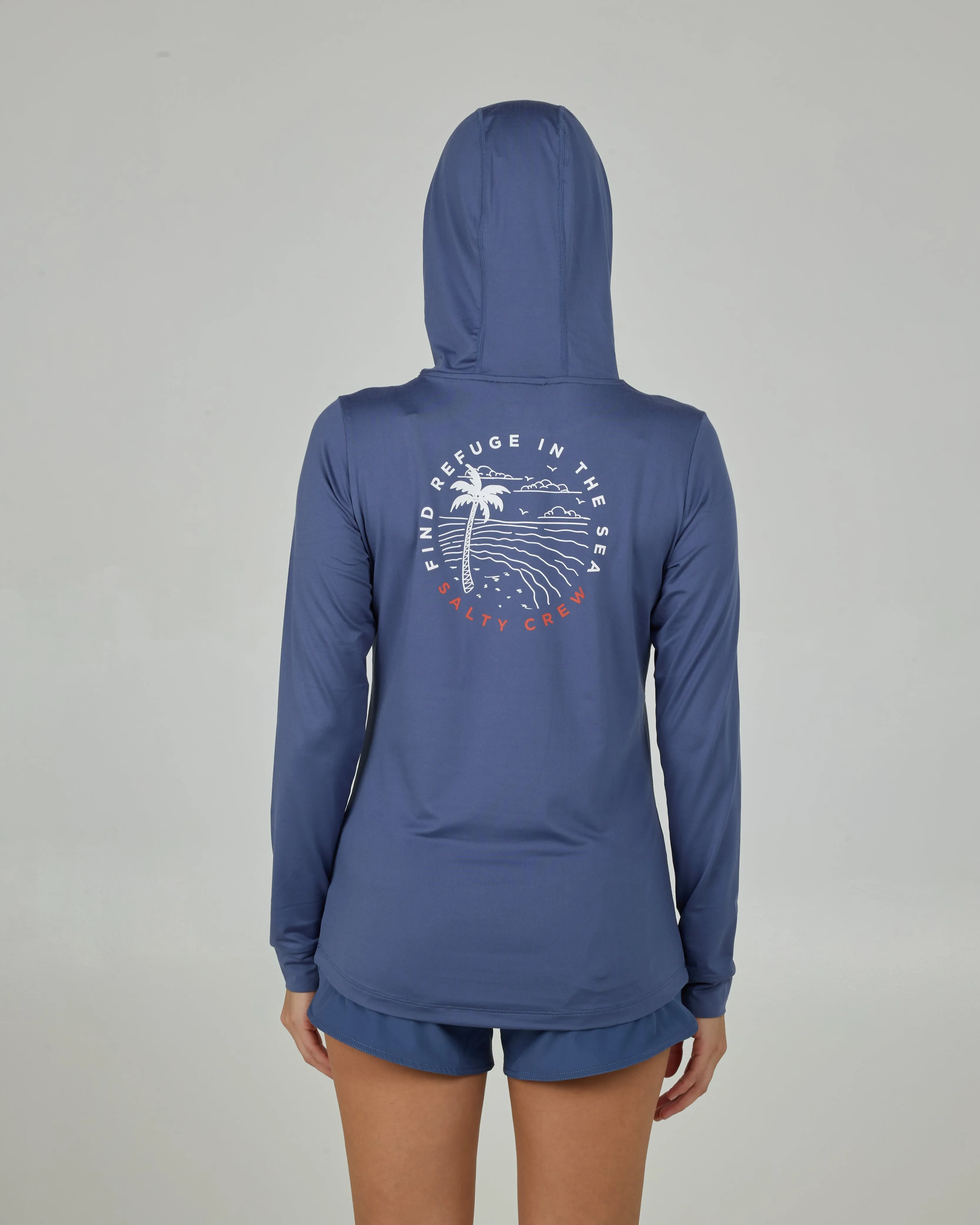 Fireworks Sunshirt Hoodie - Indigo sold by Salty Crew product image thumbnail 3