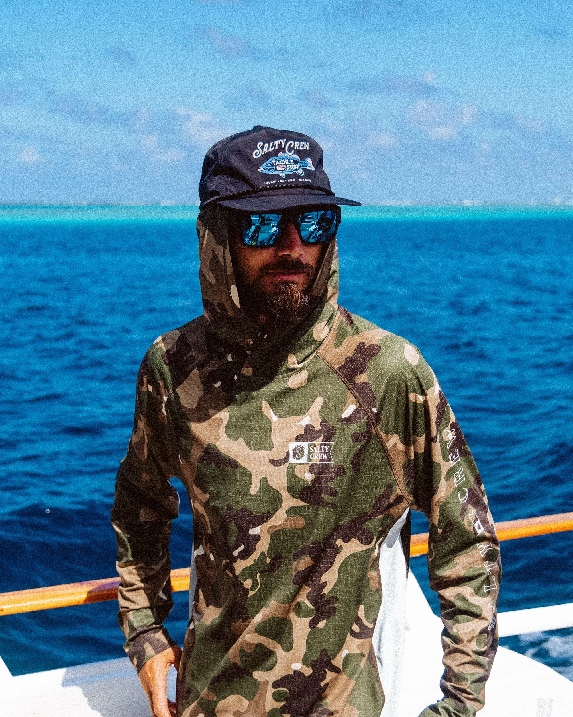 Apex Perforated Sunshirt Hoodie - Camo sold by Salty Crew product image thumbnail 3