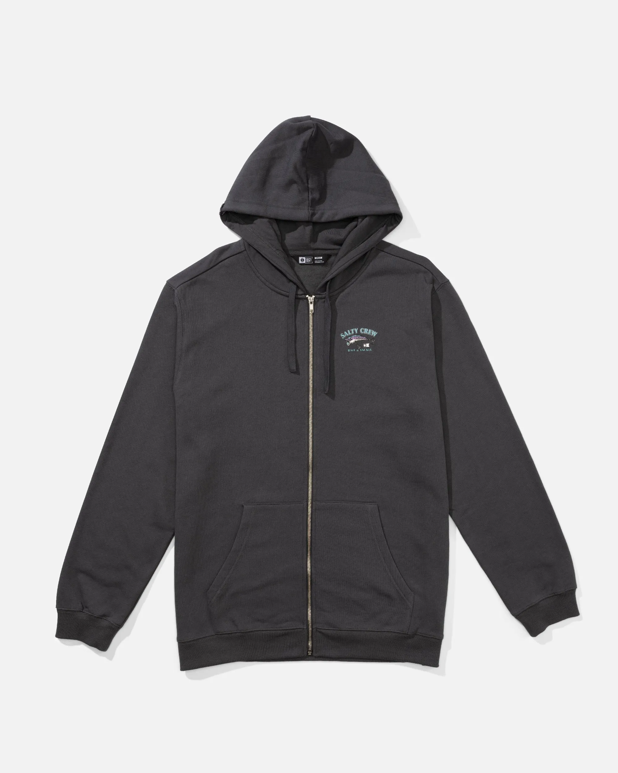 Snag It Zip Fleece Hoodie - Charcoal sold by Salty Crew product image thumbnail 2