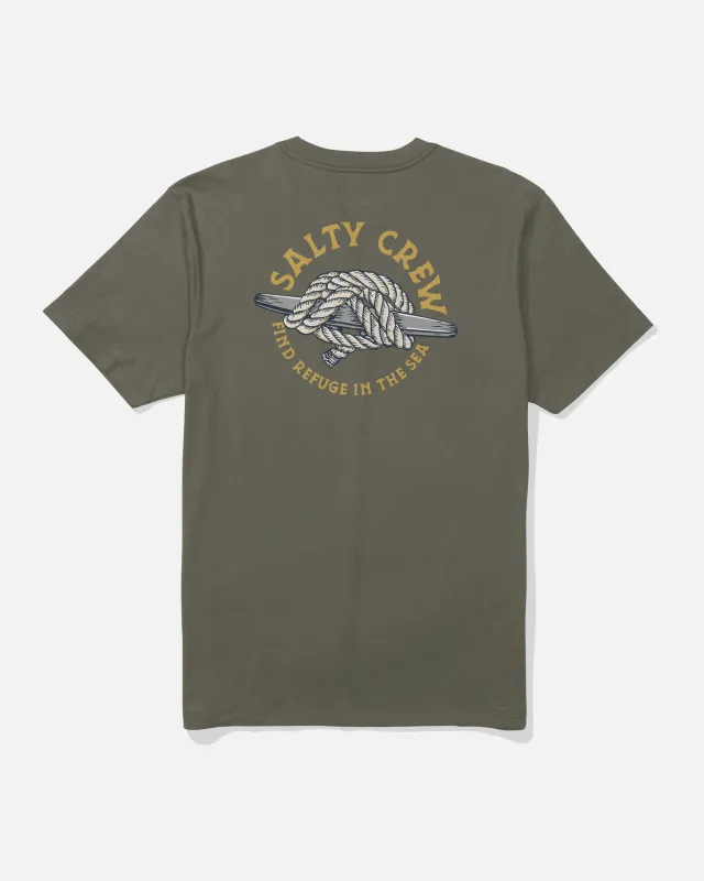 Cleat Knott Tee - Dusty Olive sold by Salty Crew